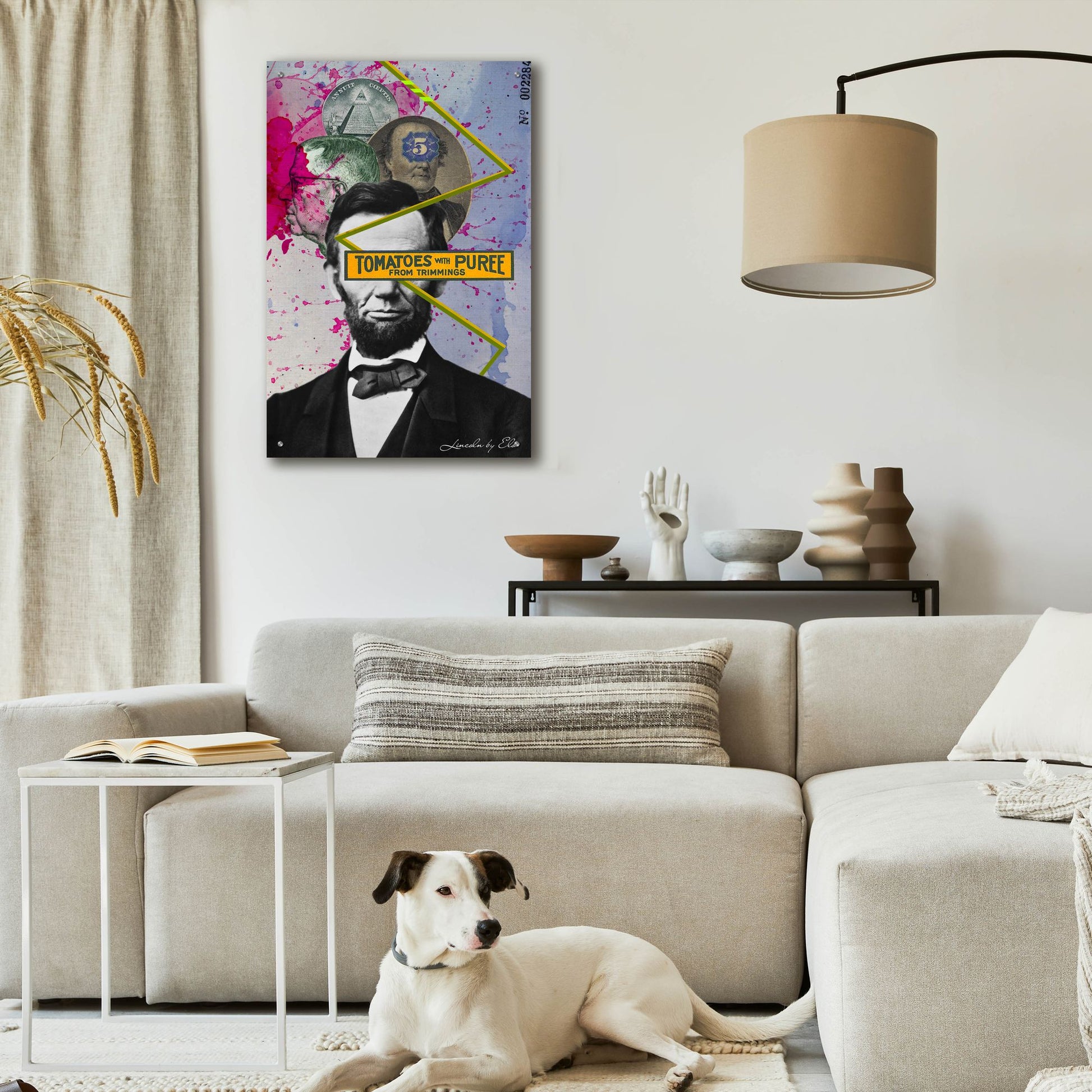 Epic Art 'Lincoln' by Elo Marc, Acrylic Glass Wall Art,24x36