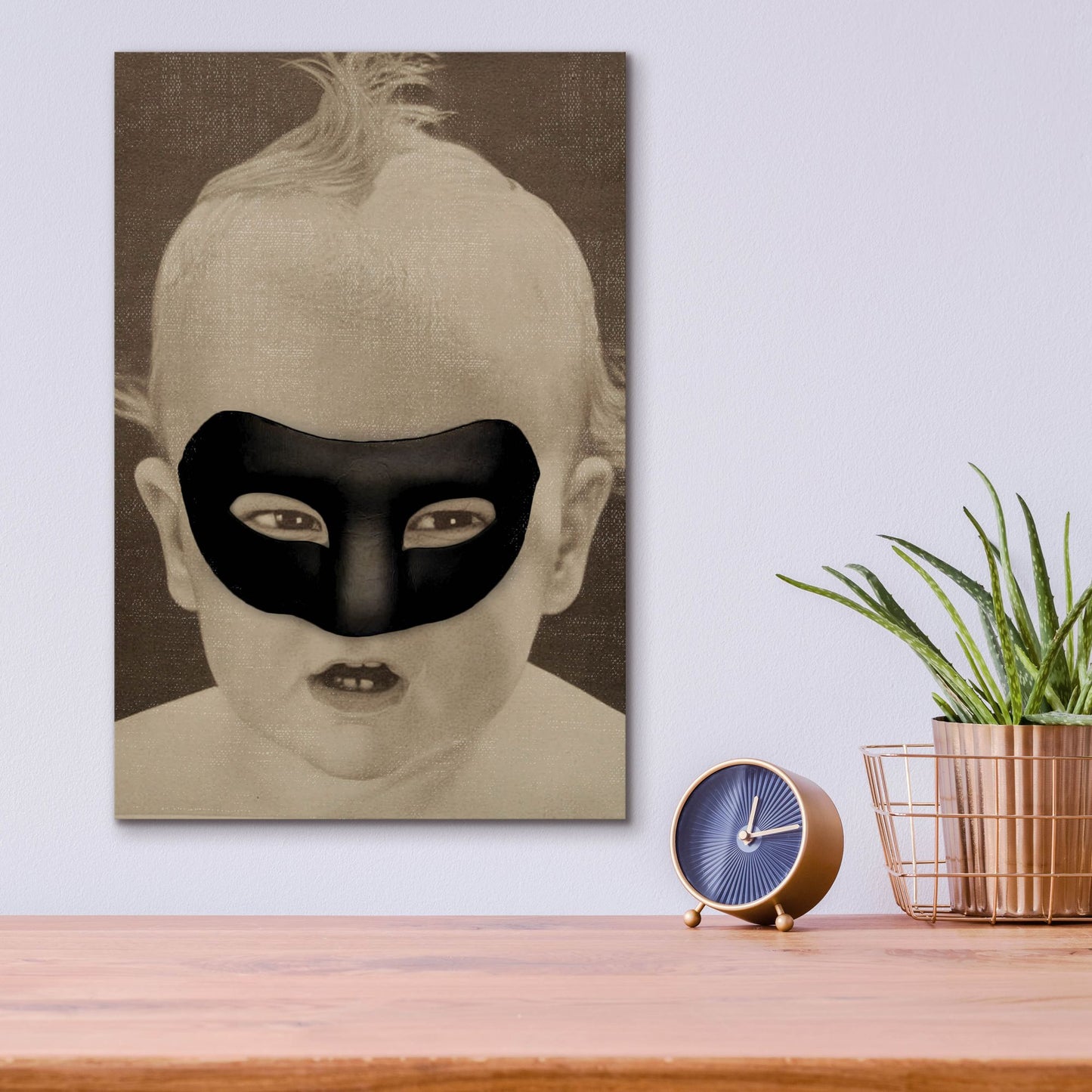 Epic Art 'Baby Hero' by Elo Marc, Acrylic Glass Wall Art,12x16