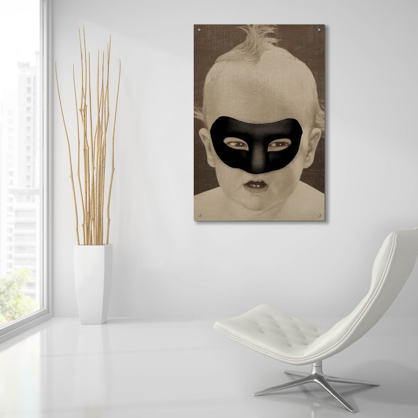 Epic Art 'Baby Hero' by Elo Marc, Acrylic Glass Wall Art,24x36