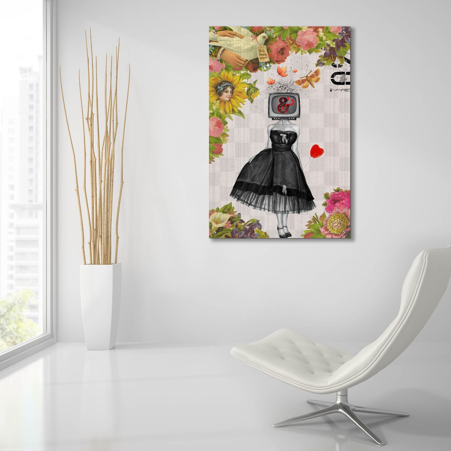 Epic Art 'Candy Girl' by Elo Marc, Acrylic Glass Wall Art,24x36