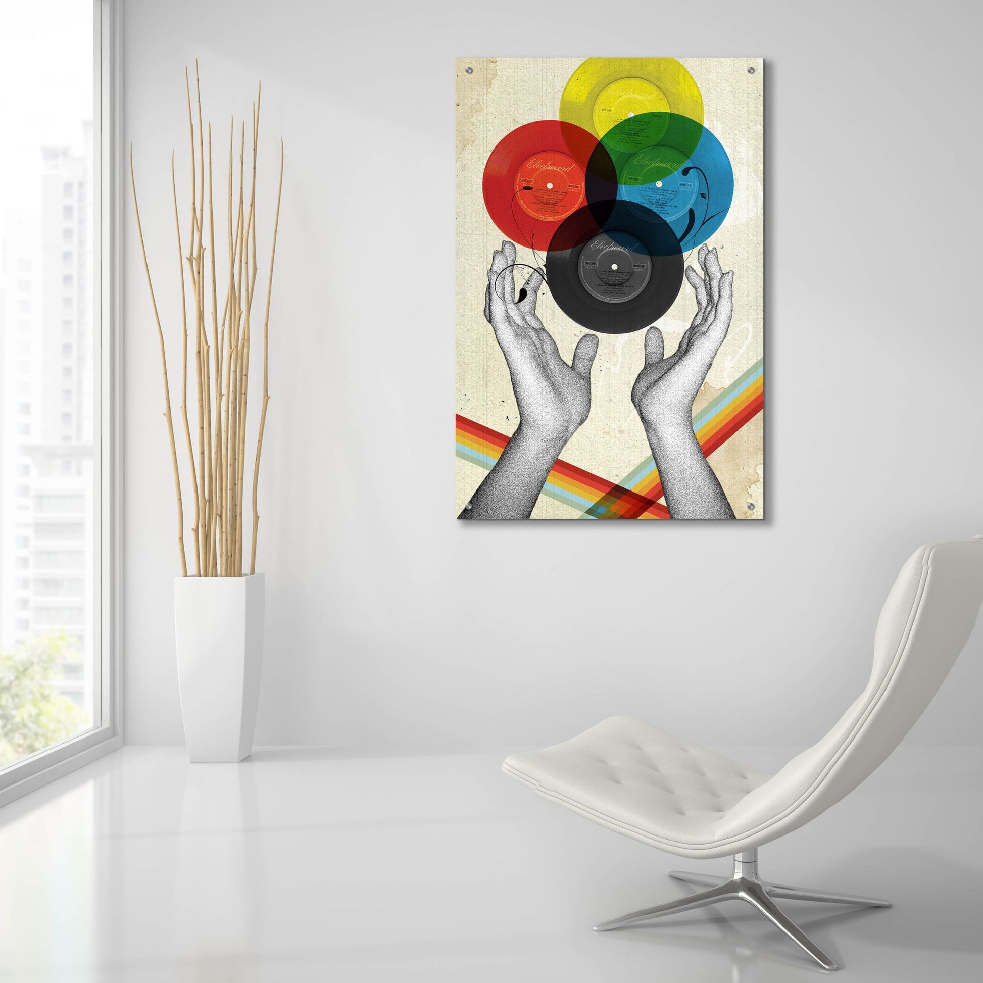 Epic Art 'CMYK The Creation Of Retro' by Elo Marc, Acrylic Glass Wall Art,24x36