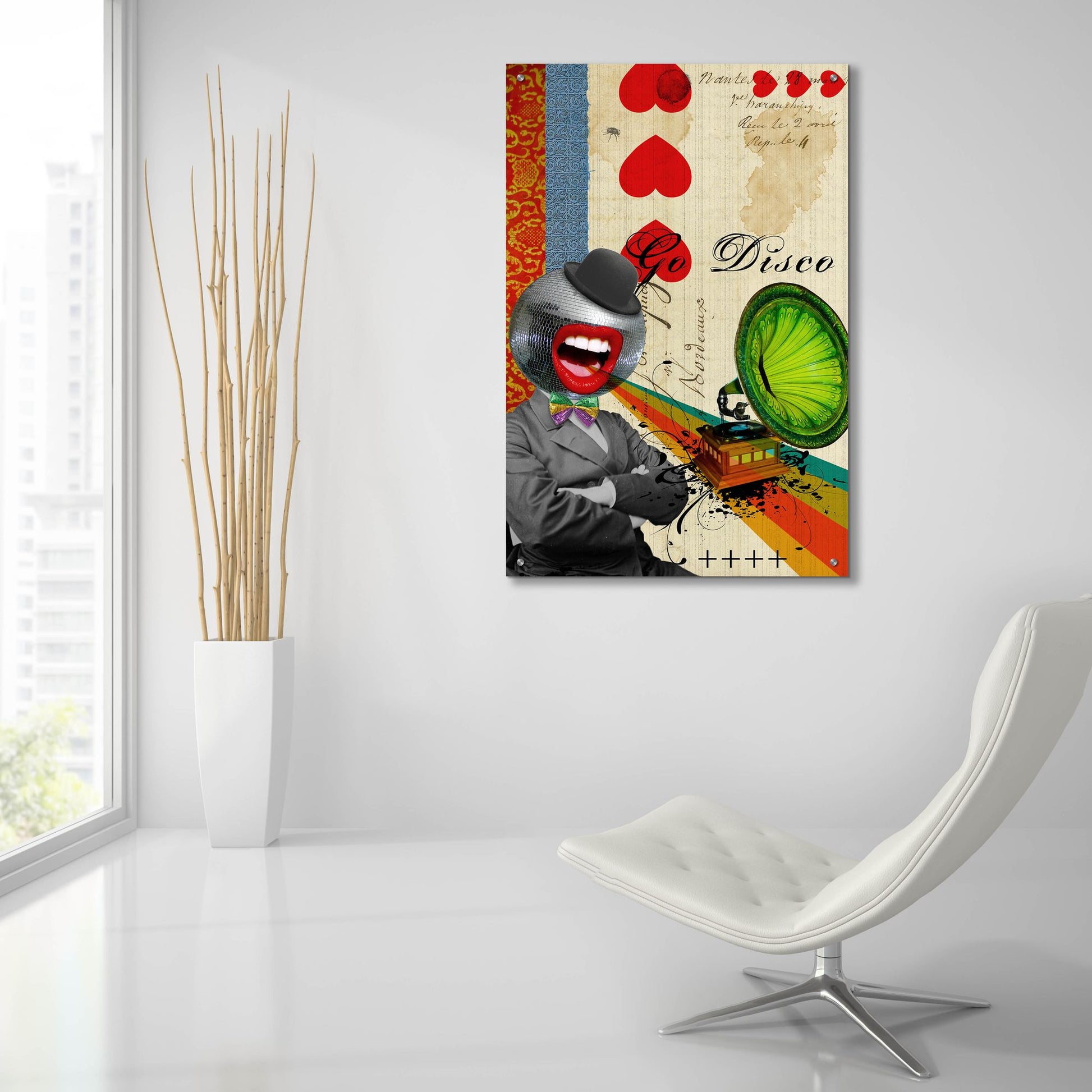 Epic Art 'Go Disco' by Elo Marc, Acrylic Glass Wall Art,24x36