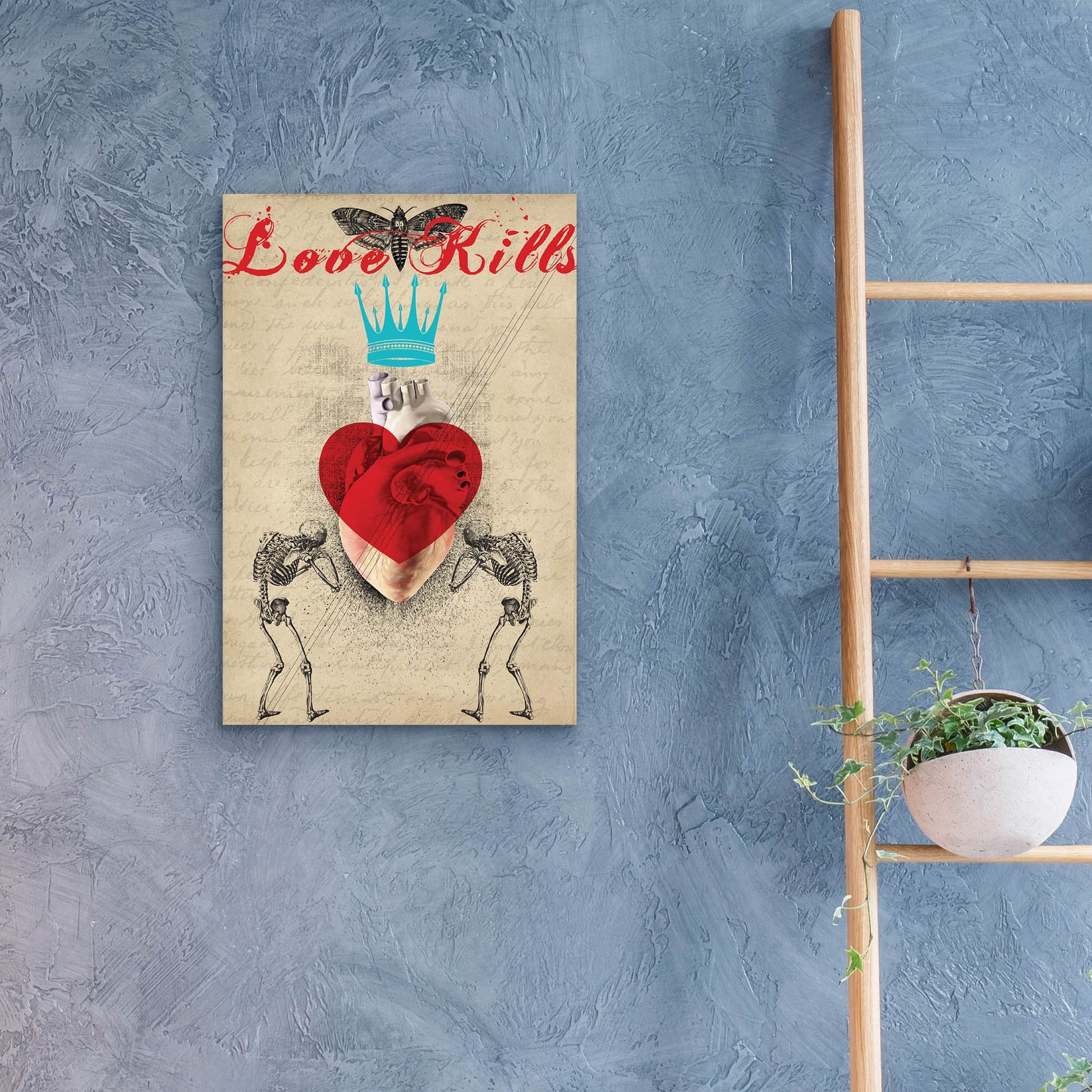 Epic Art 'Love Kills' by Elo Marc, Acrylic Glass Wall Art,16x24