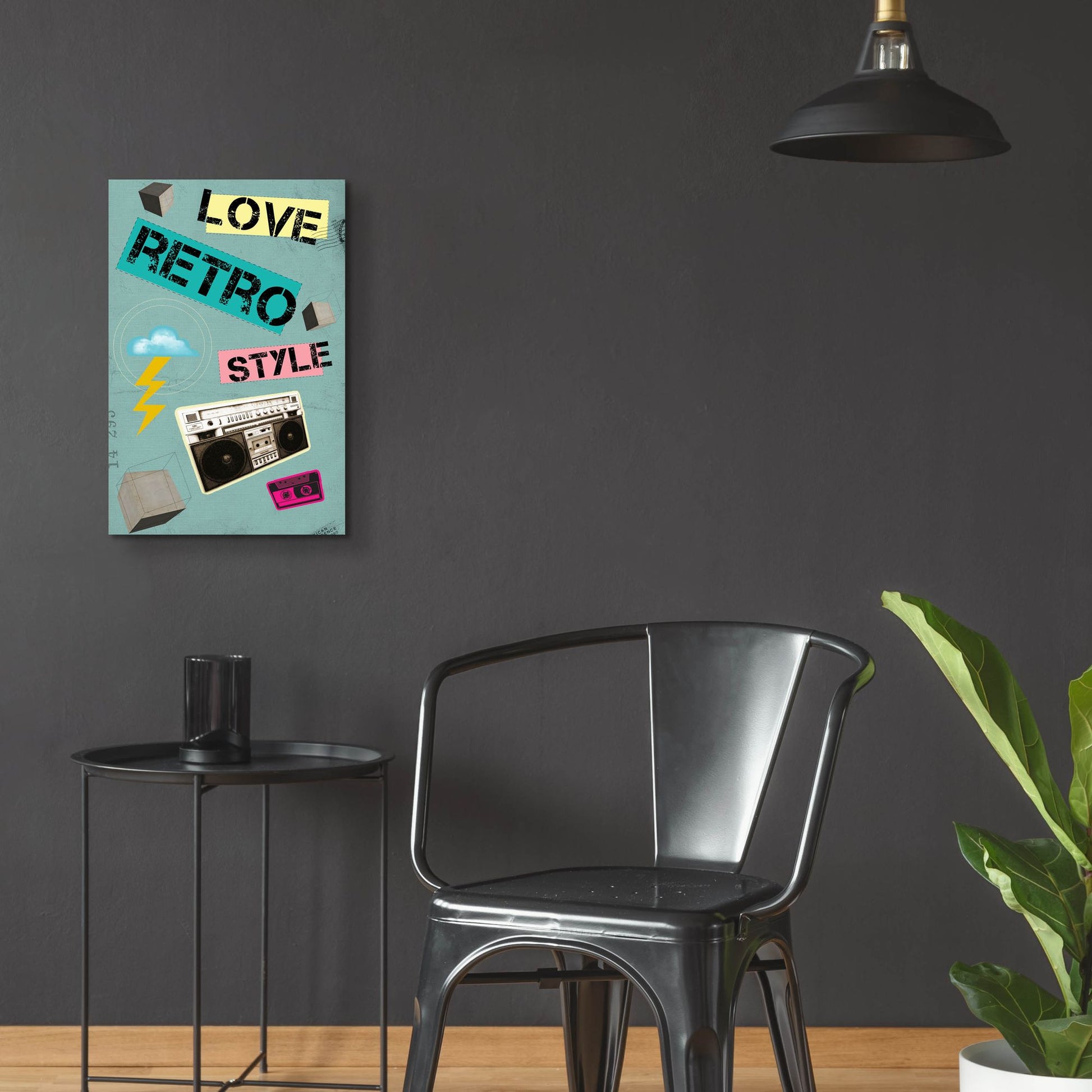 Epic Art 'Love Retro Style' by Elo Marc, Acrylic Glass Wall Art,16x24