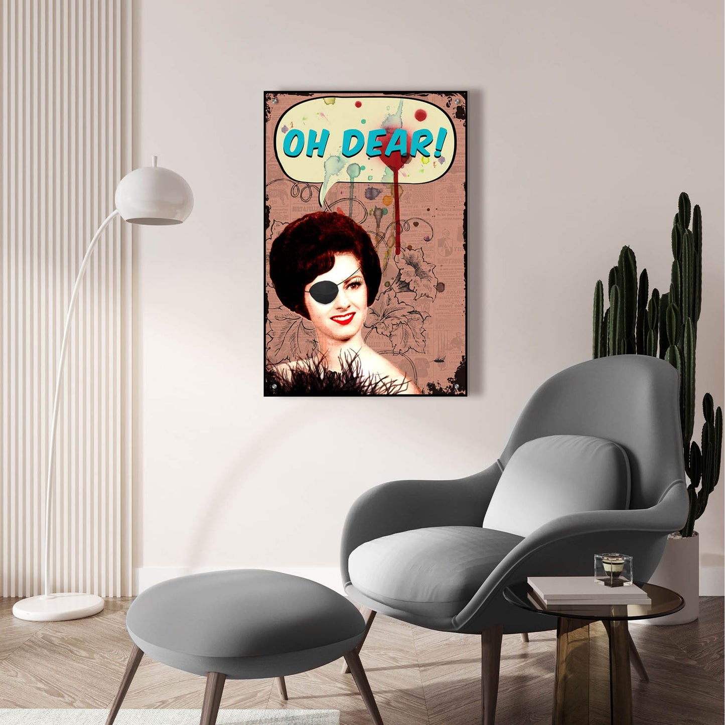 Epic Art 'Oh Dear' by Elo Marc, Acrylic Glass Wall Art,24x36