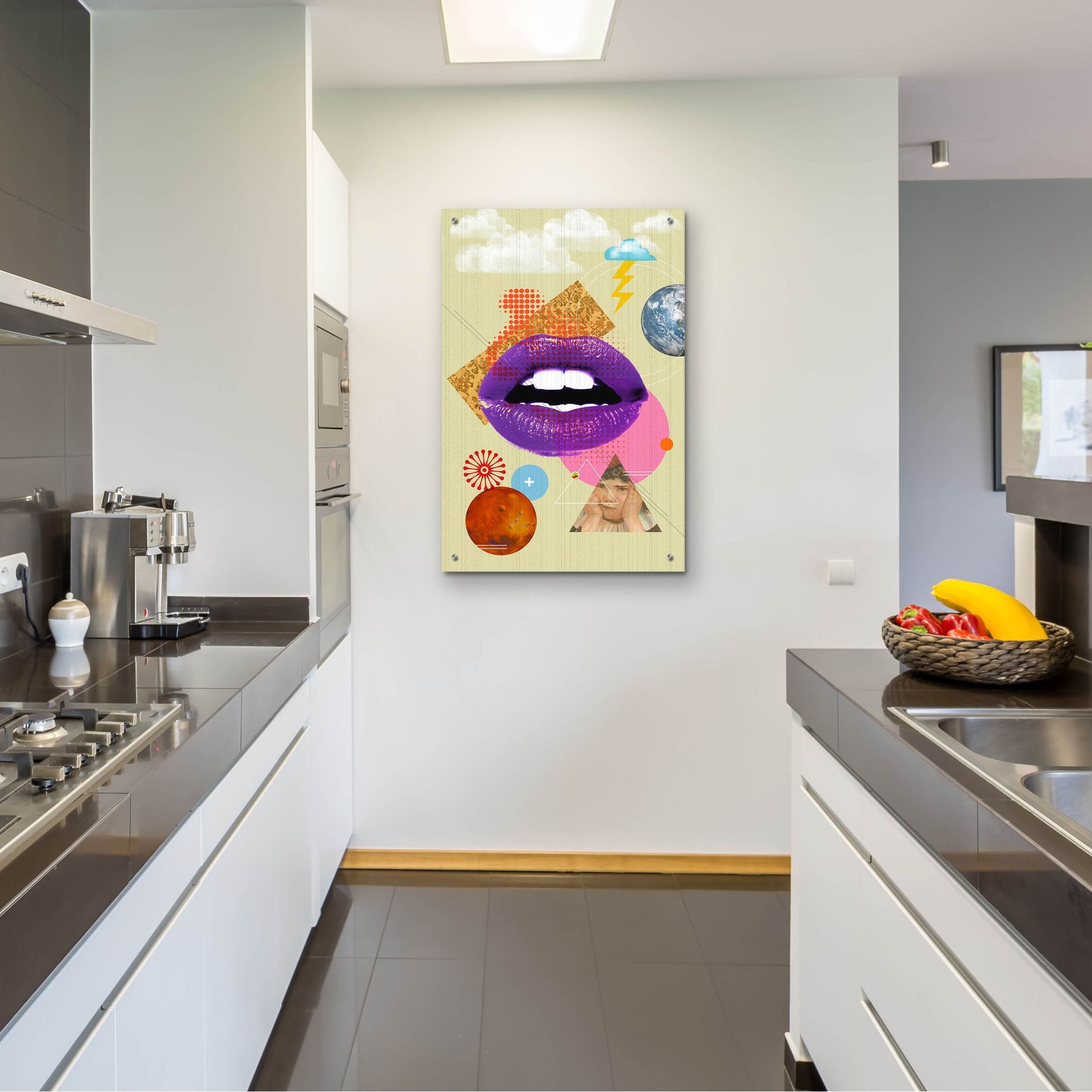 Epic Art 'Retro Kiss' by Elo Marc, Acrylic Glass Wall Art,24x36