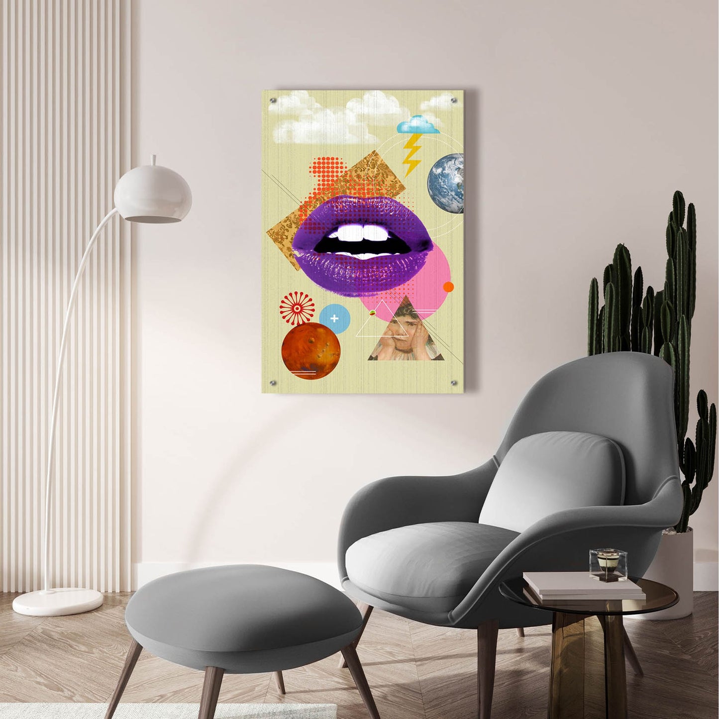 Epic Art 'Retro Kiss' by Elo Marc, Acrylic Glass Wall Art,24x36