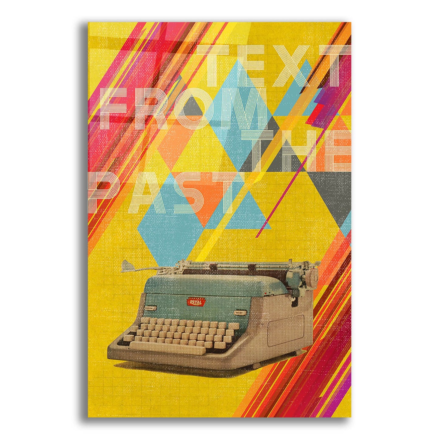 Epic Art 'Text From The Past' by Elo Marc, Acrylic Glass Wall Art,12x16