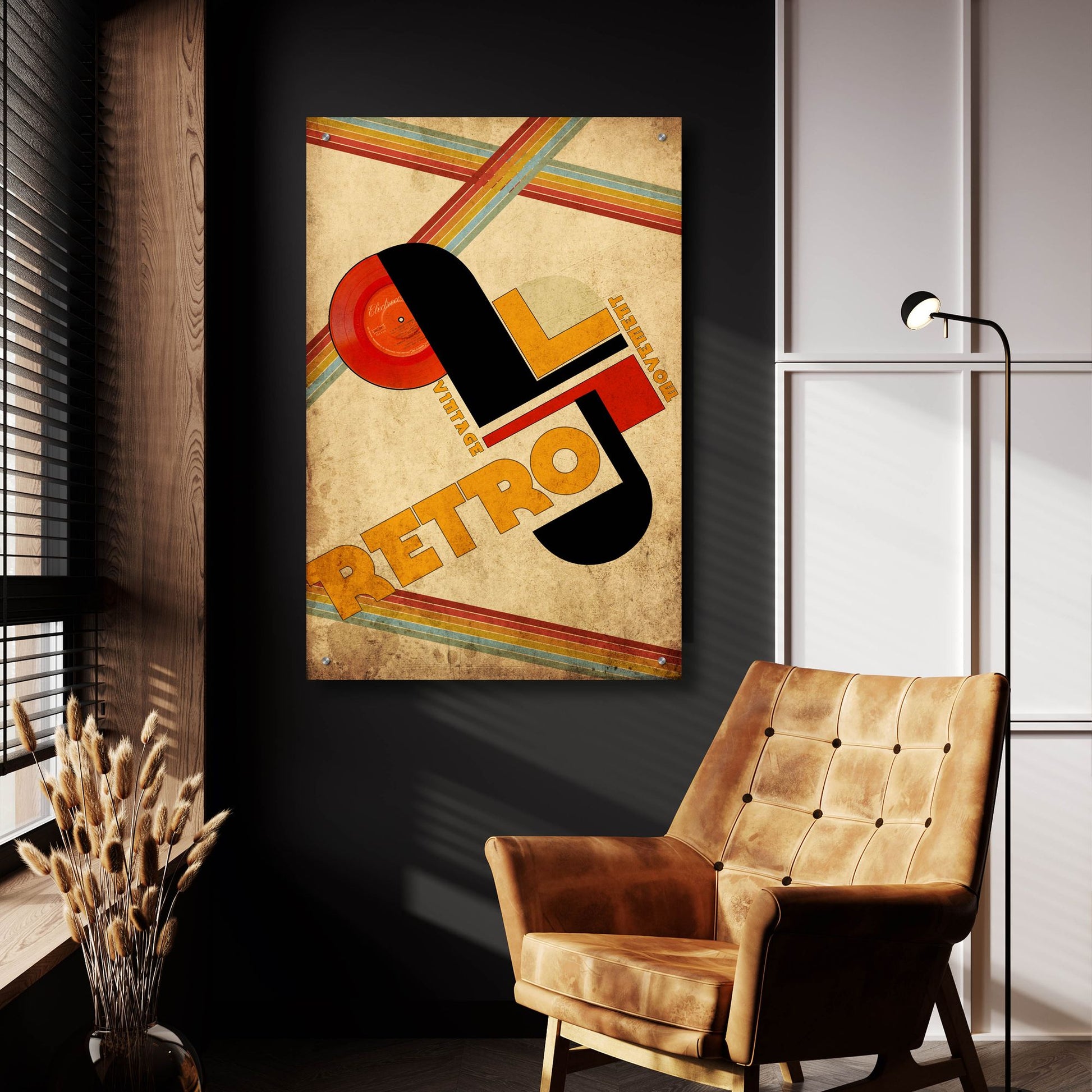 Epic Art 'Vintage Retro Movement' by Elo Marc, Acrylic Glass Wall Art,24x36