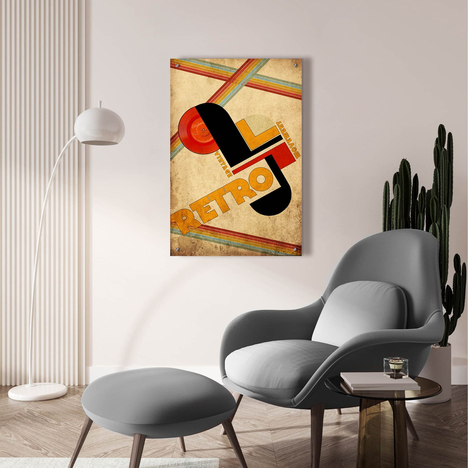 Epic Art 'Vintage Retro Movement' by Elo Marc, Acrylic Glass Wall Art,24x36