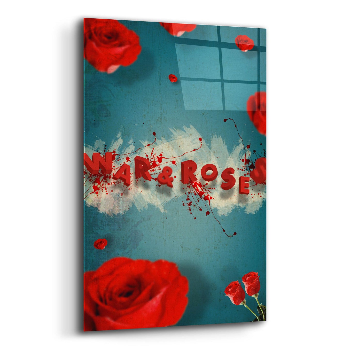 Epic Art 'War And Roses' by Elo Marc, Acrylic Glass Wall Art,12x16