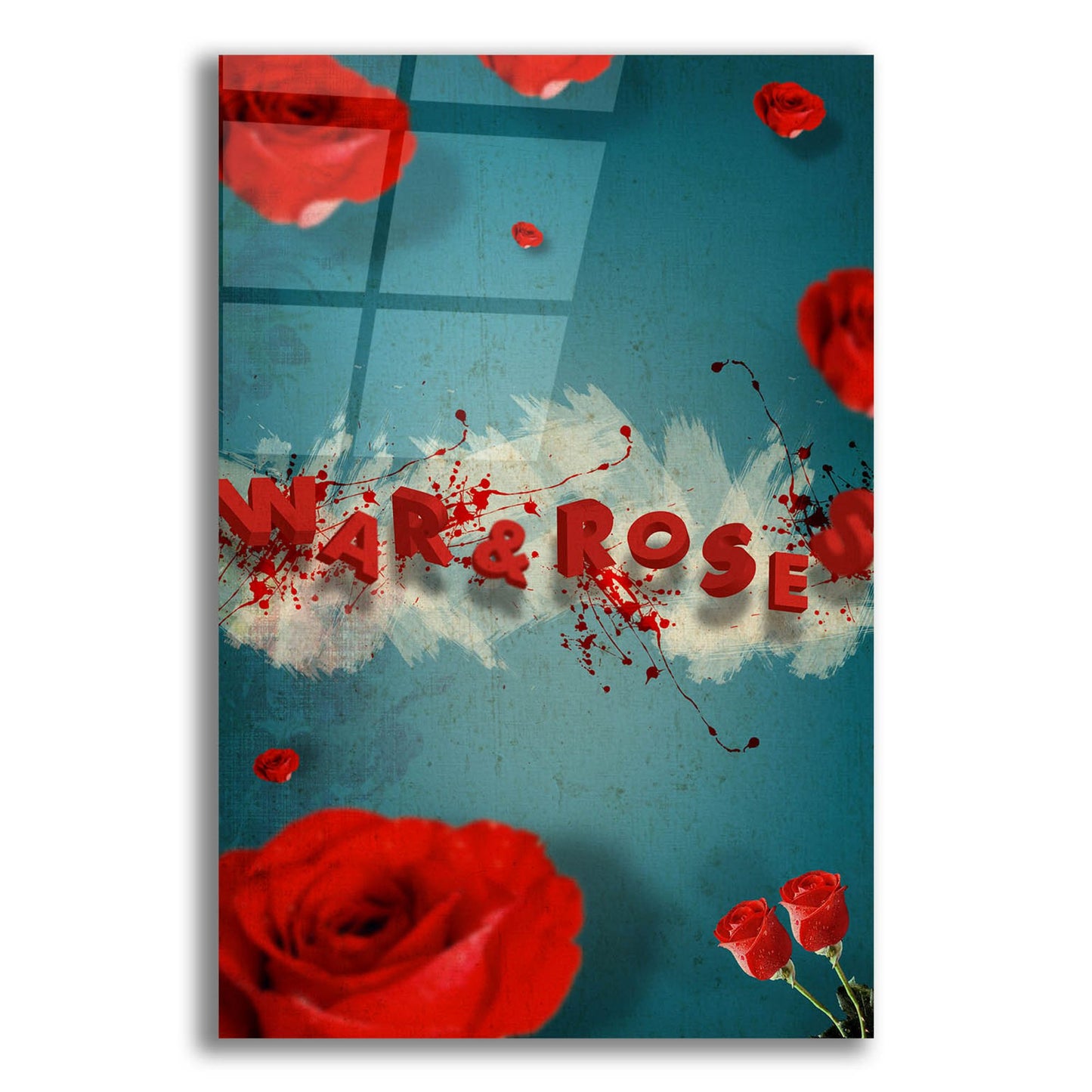 Epic Art 'War And Roses' by Elo Marc, Acrylic Glass Wall Art,12x16