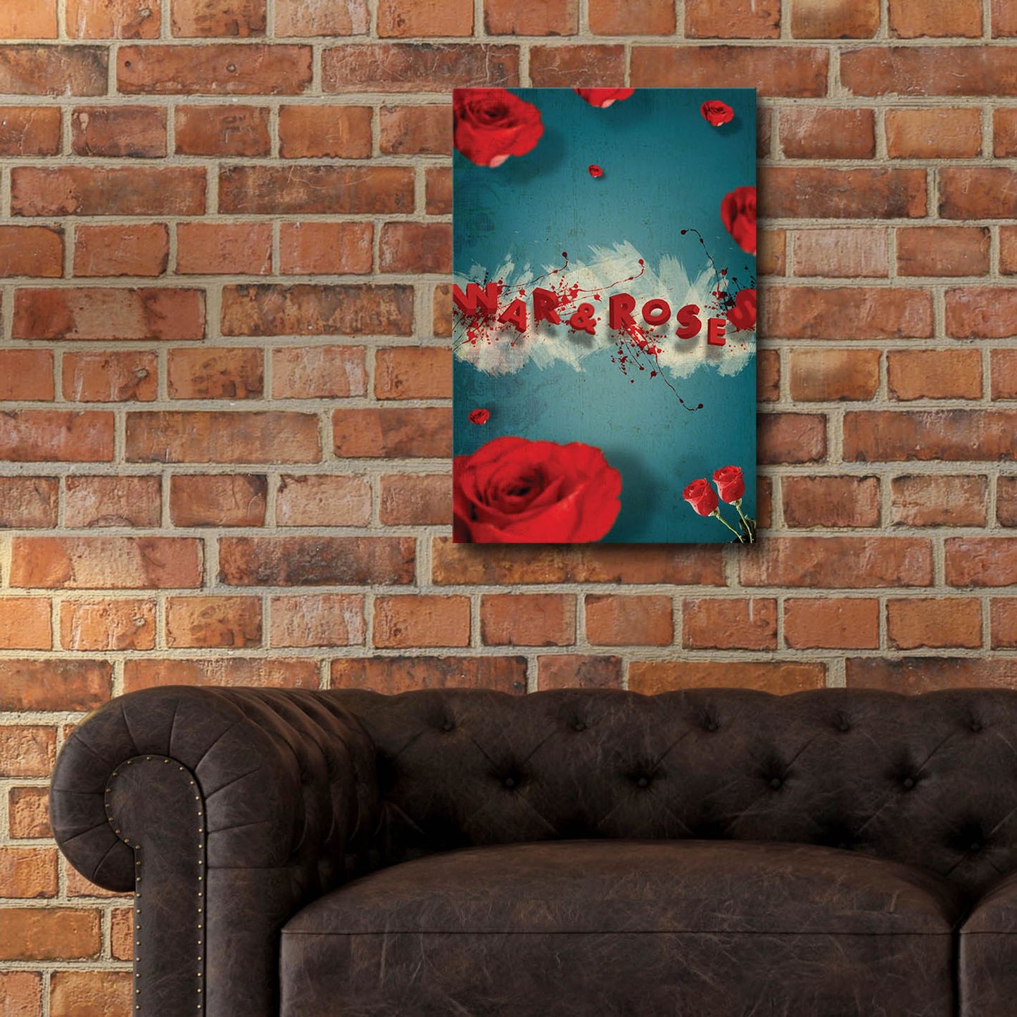 Epic Art 'War And Roses' by Elo Marc, Acrylic Glass Wall Art,16x24