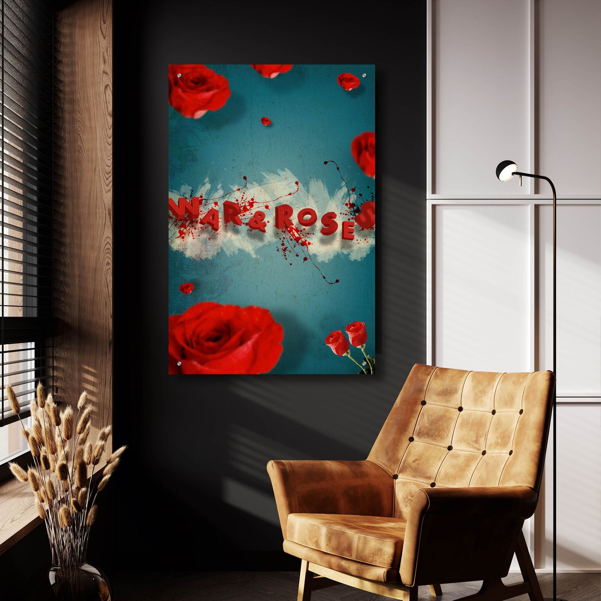 Epic Art 'War And Roses' by Elo Marc, Acrylic Glass Wall Art,24x36