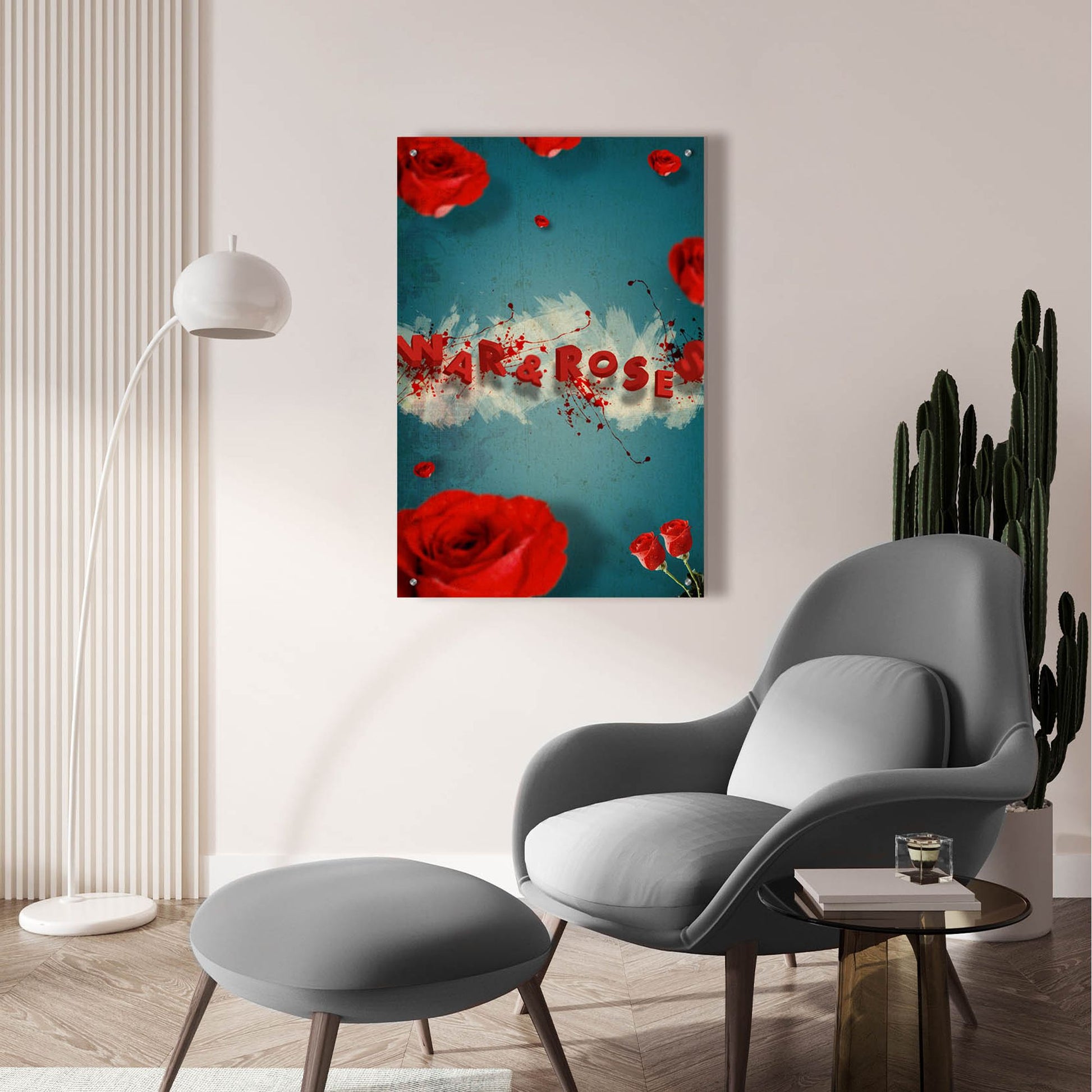 Epic Art 'War And Roses' by Elo Marc, Acrylic Glass Wall Art,24x36