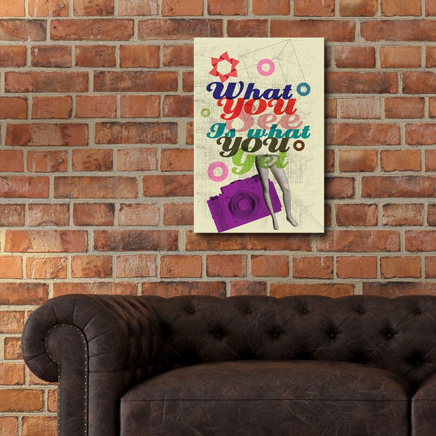 Epic Art 'What You See Is What You Get' by Elo Marc, Acrylic Glass Wall Art,16x24