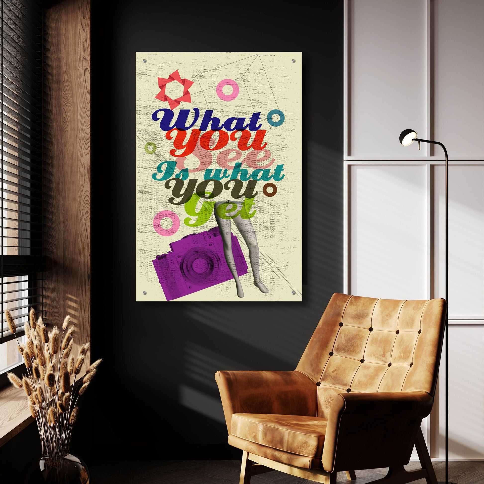 Epic Art 'What You See Is What You Get' by Elo Marc, Acrylic Glass Wall Art,24x36