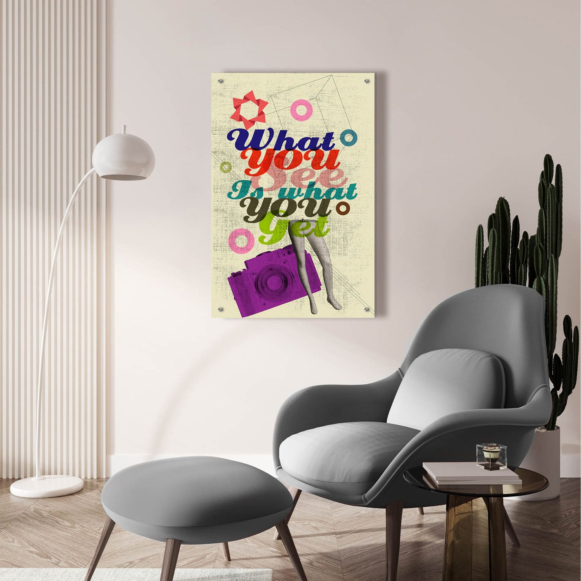 Epic Art 'What You See Is What You Get' by Elo Marc, Acrylic Glass Wall Art,24x36