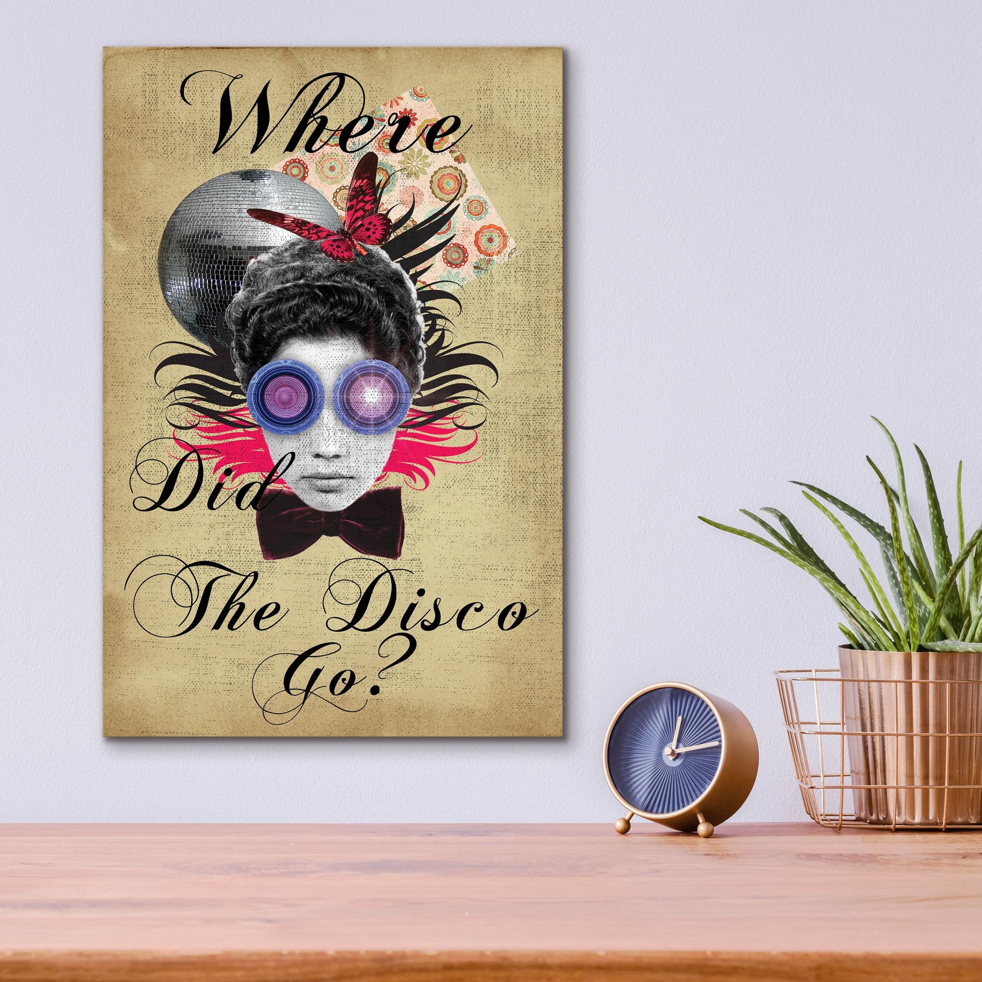 Epic Art 'Where Did The Disco Go' by Elo Marc, Acrylic Glass Wall Art,12x16