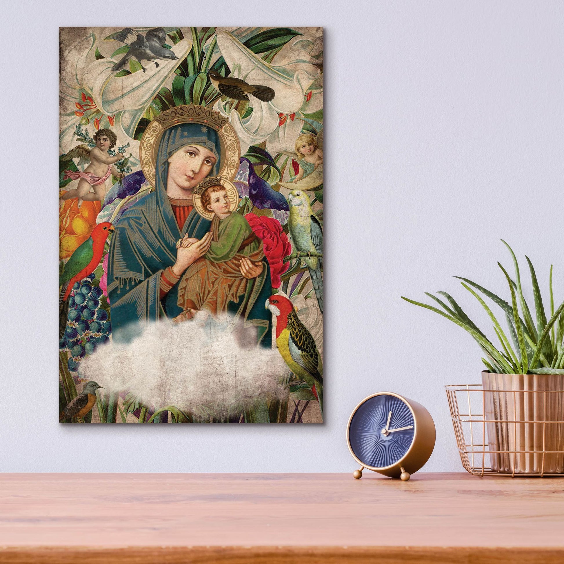 Epic Art 'Madonna And Child' by Elo Marc, Acrylic Glass Wall Art,12x16