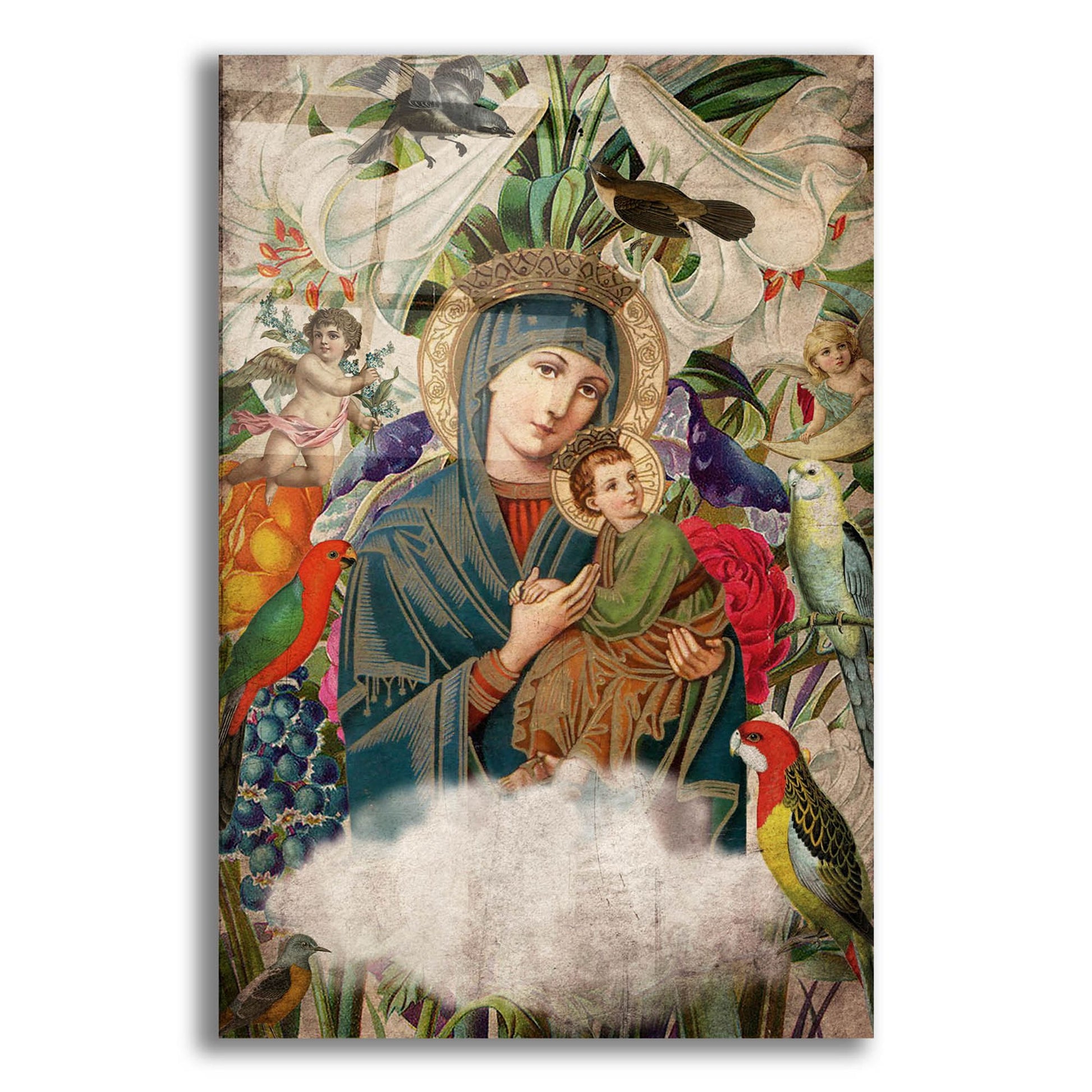 Epic Art 'Madonna And Child' by Elo Marc, Acrylic Glass Wall Art,12x16