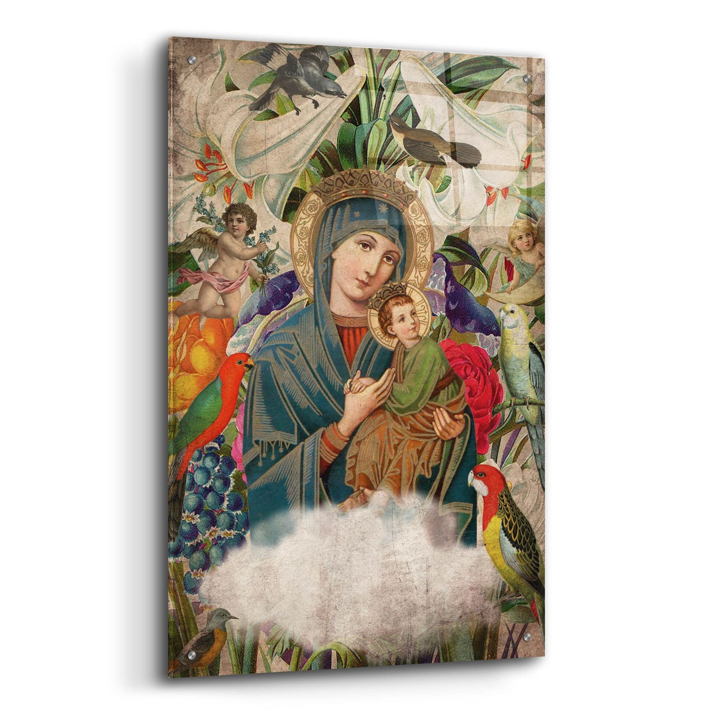 Epic Art 'Madonna And Child' by Elo Marc, Acrylic Glass Wall Art,24x36