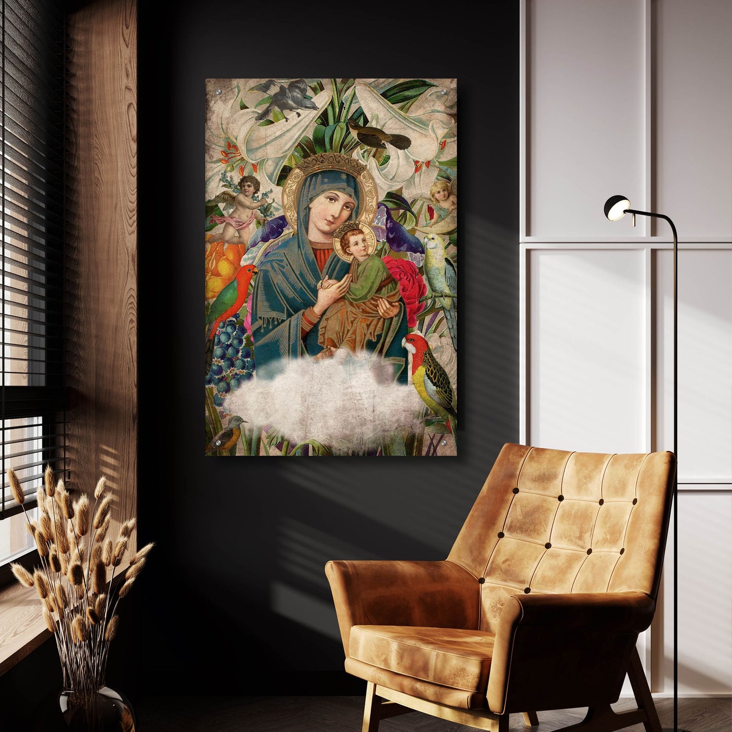 Epic Art 'Madonna And Child' by Elo Marc, Acrylic Glass Wall Art,24x36