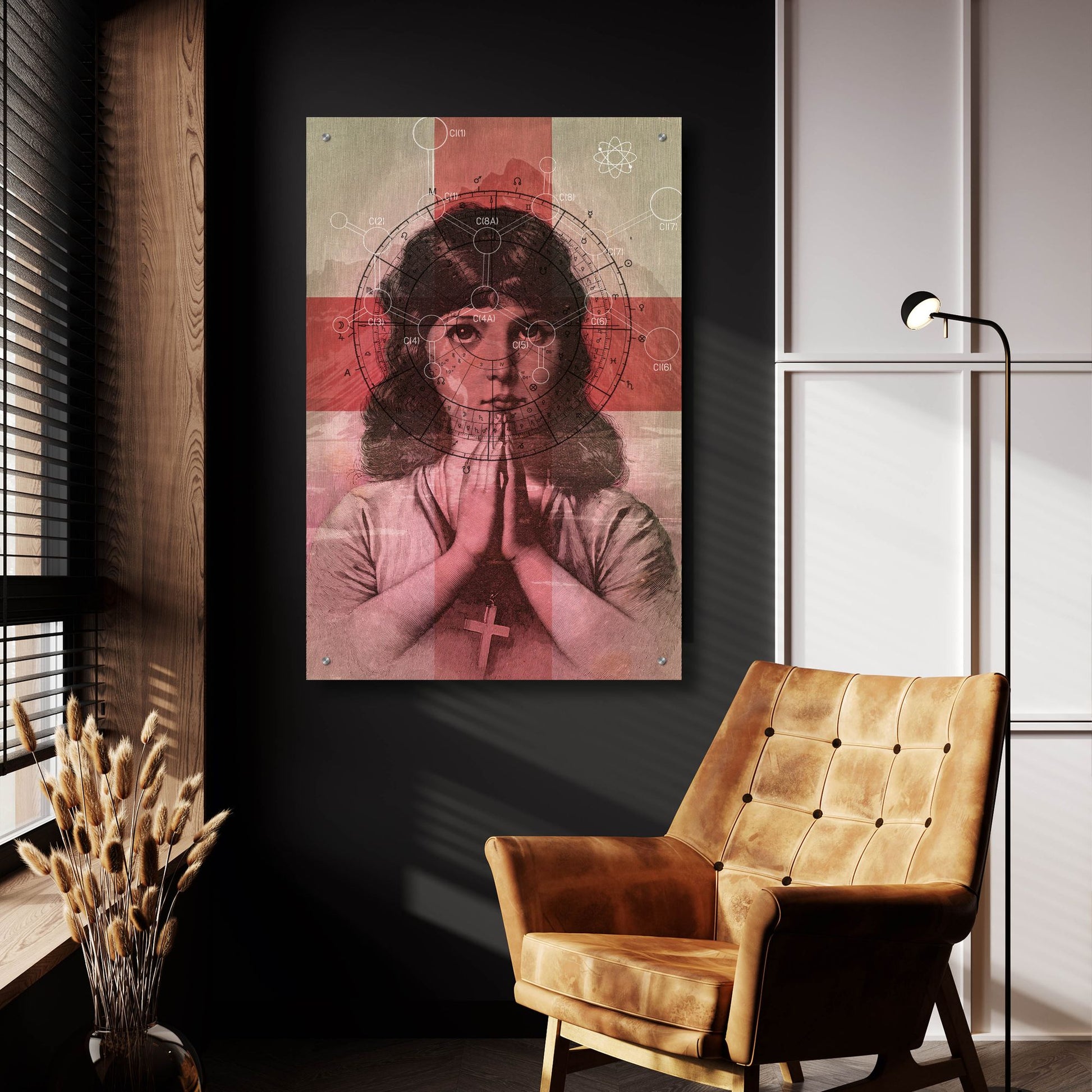 Epic Art 'The Christian Girl' by Elo Marc, Acrylic Glass Wall Art,24x36