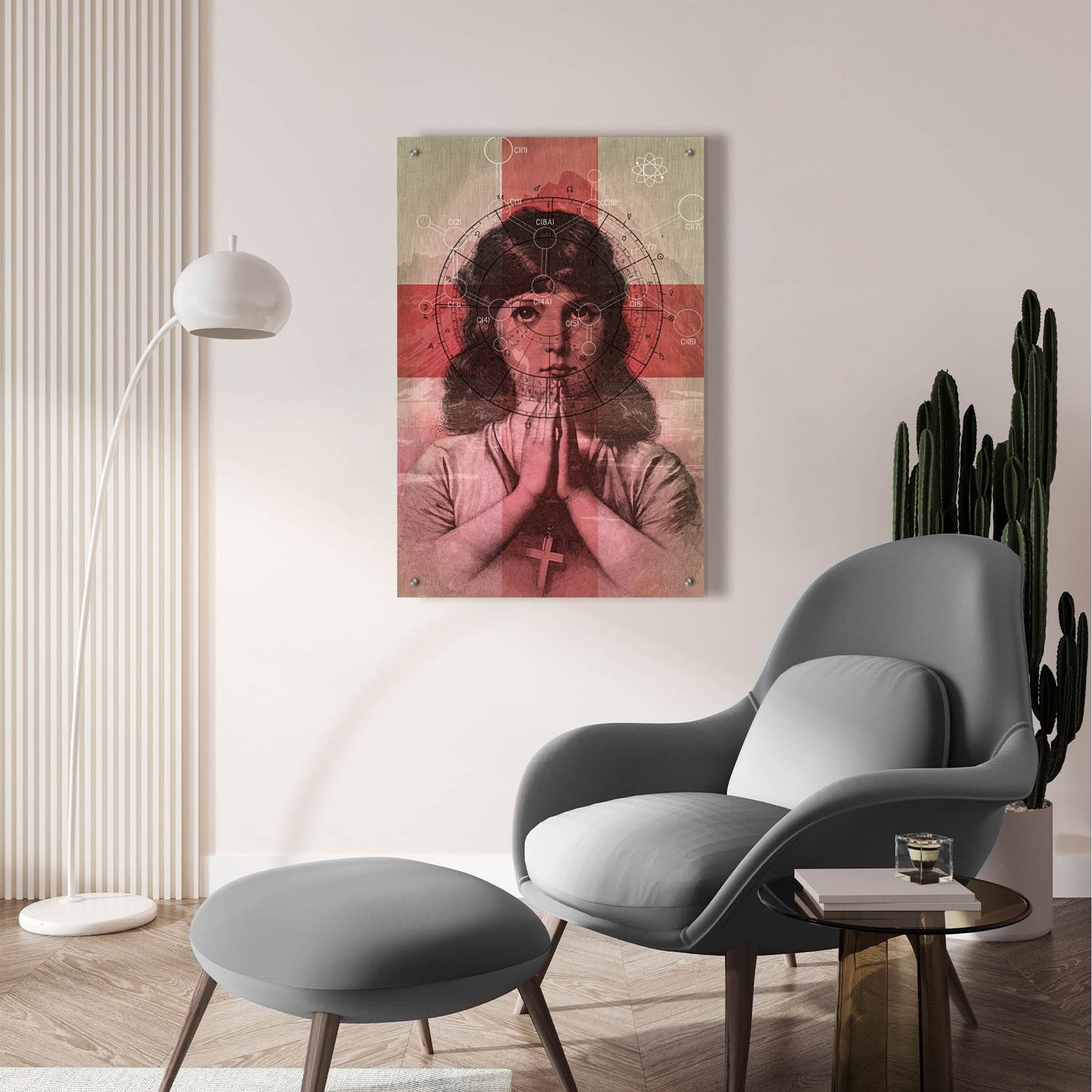 Epic Art 'The Christian Girl' by Elo Marc, Acrylic Glass Wall Art,24x36