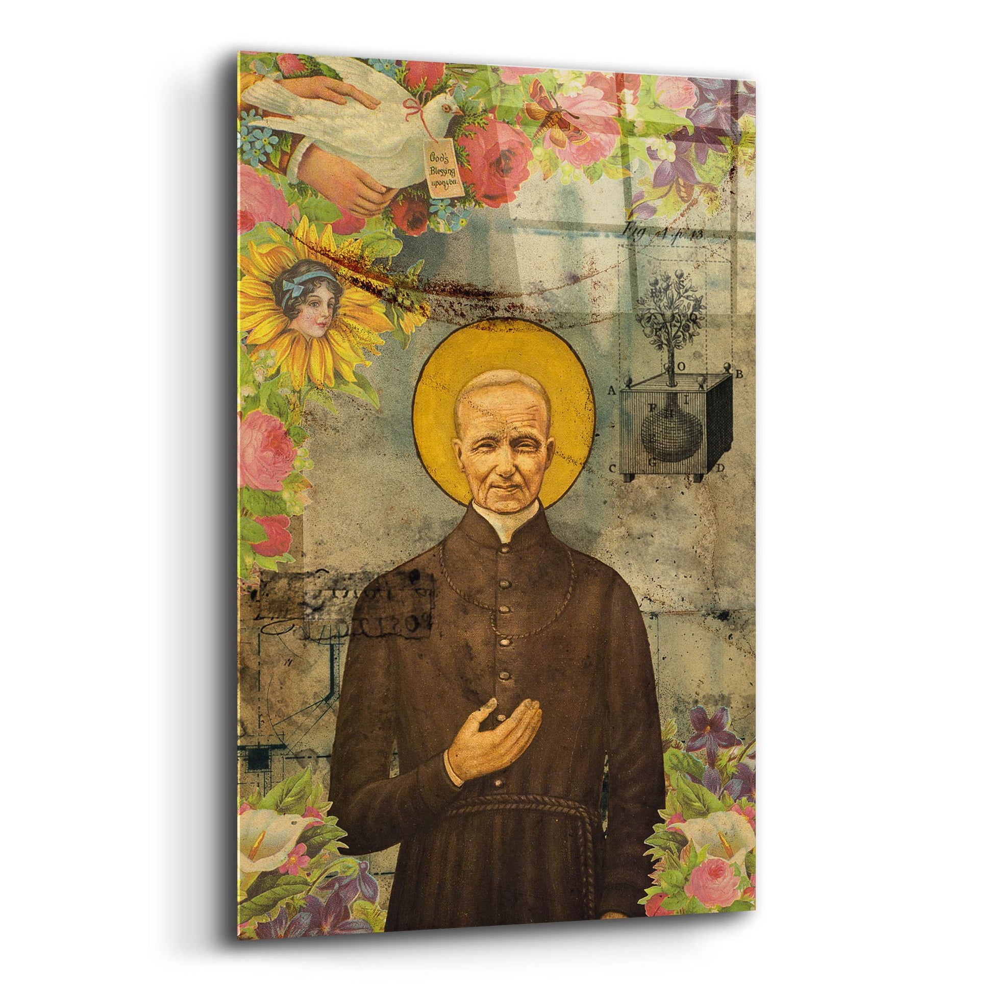 Epic Art 'The Holy Father' by Elo Marc, Acrylic Glass Wall Art,12x16