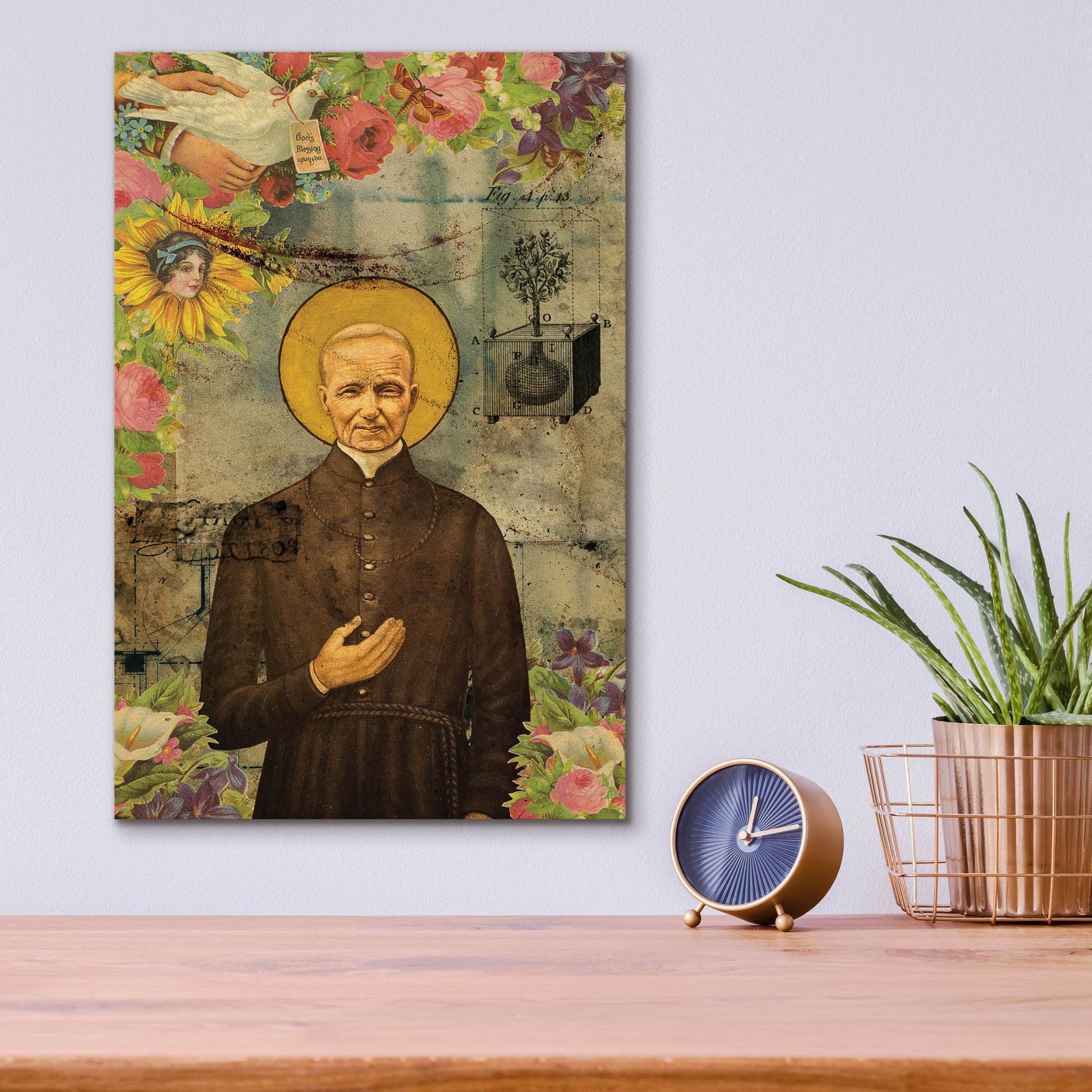 Epic Art 'The Holy Father' by Elo Marc, Acrylic Glass Wall Art,12x16