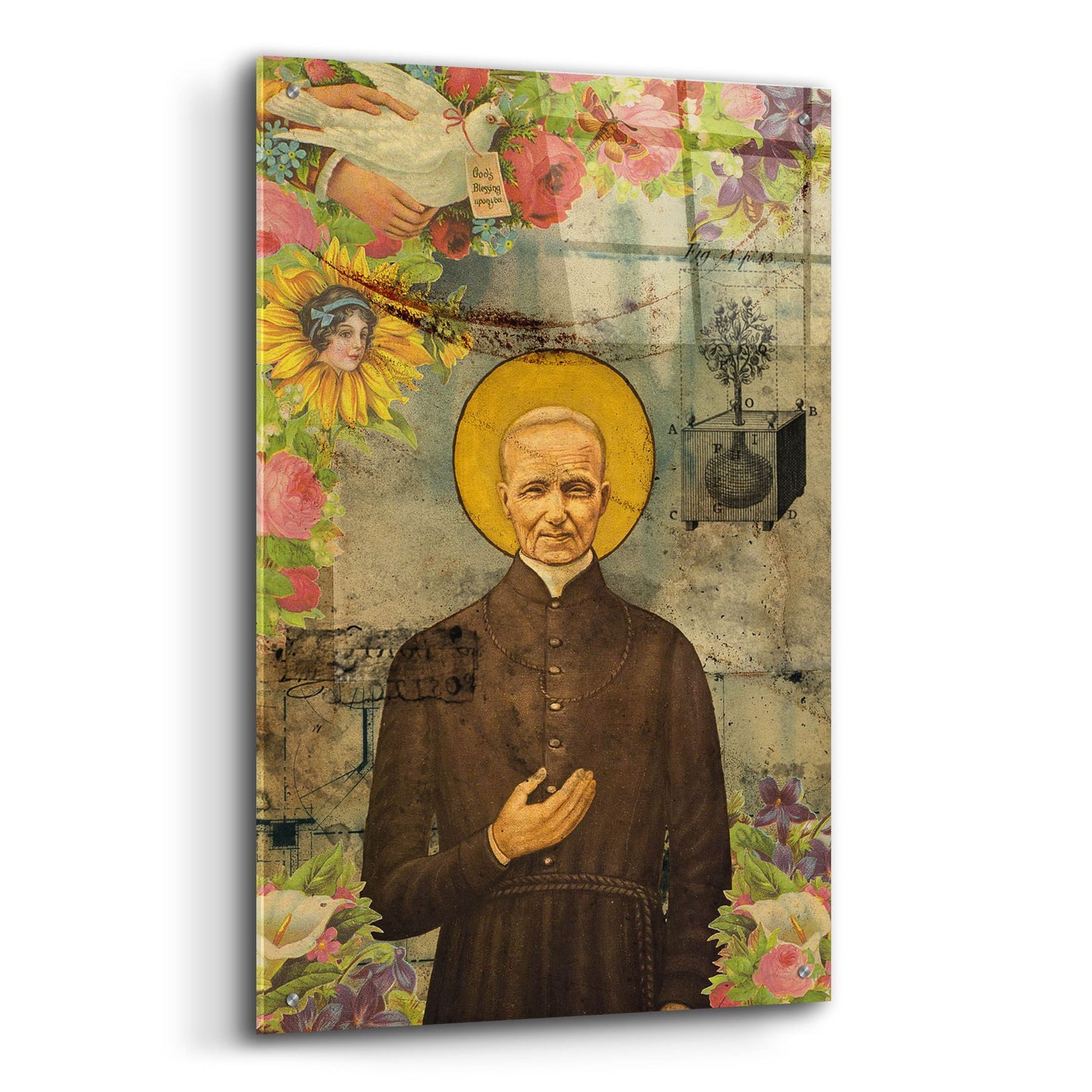 Epic Art 'The Holy Father' by Elo Marc, Acrylic Glass Wall Art,24x36