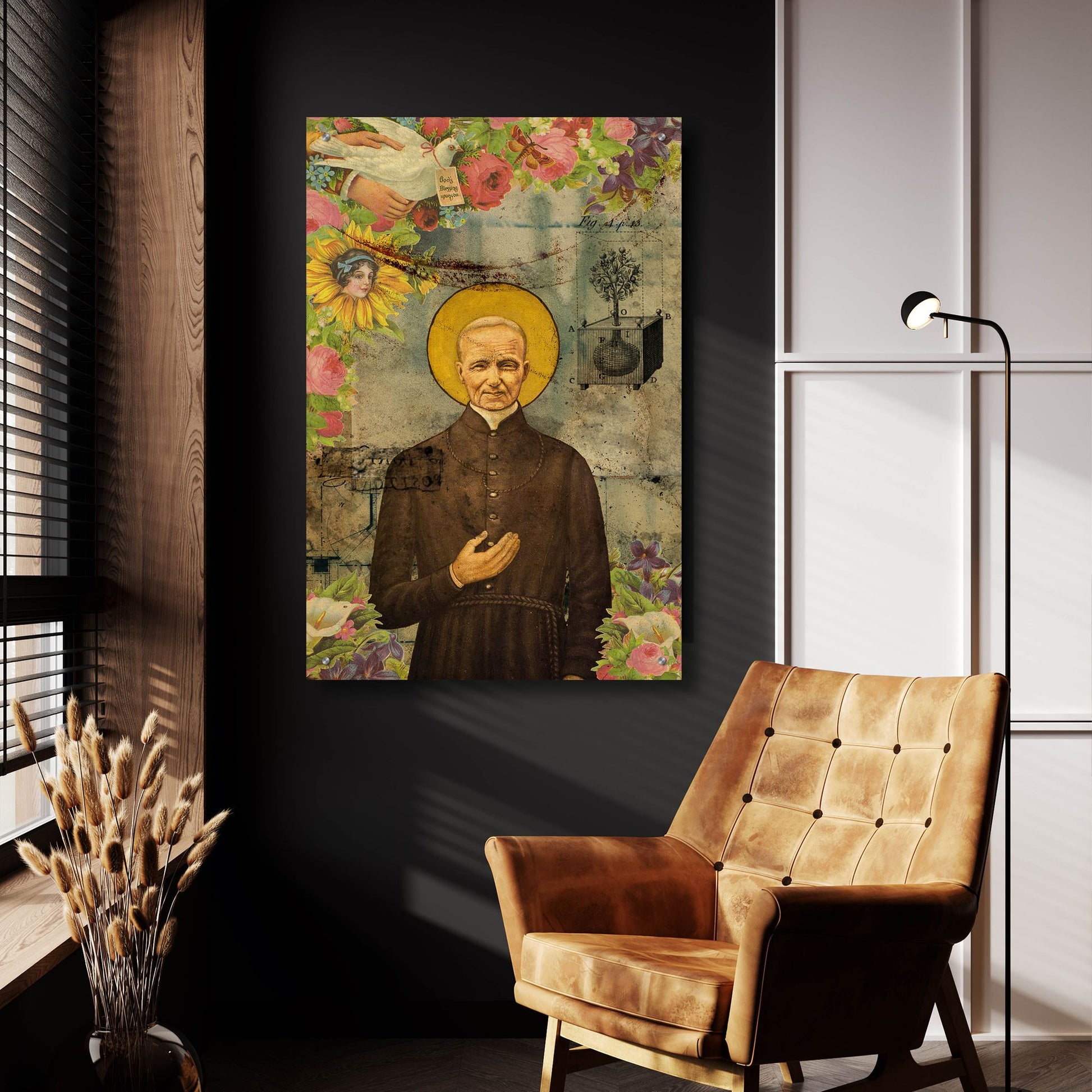 Epic Art 'The Holy Father' by Elo Marc, Acrylic Glass Wall Art,24x36