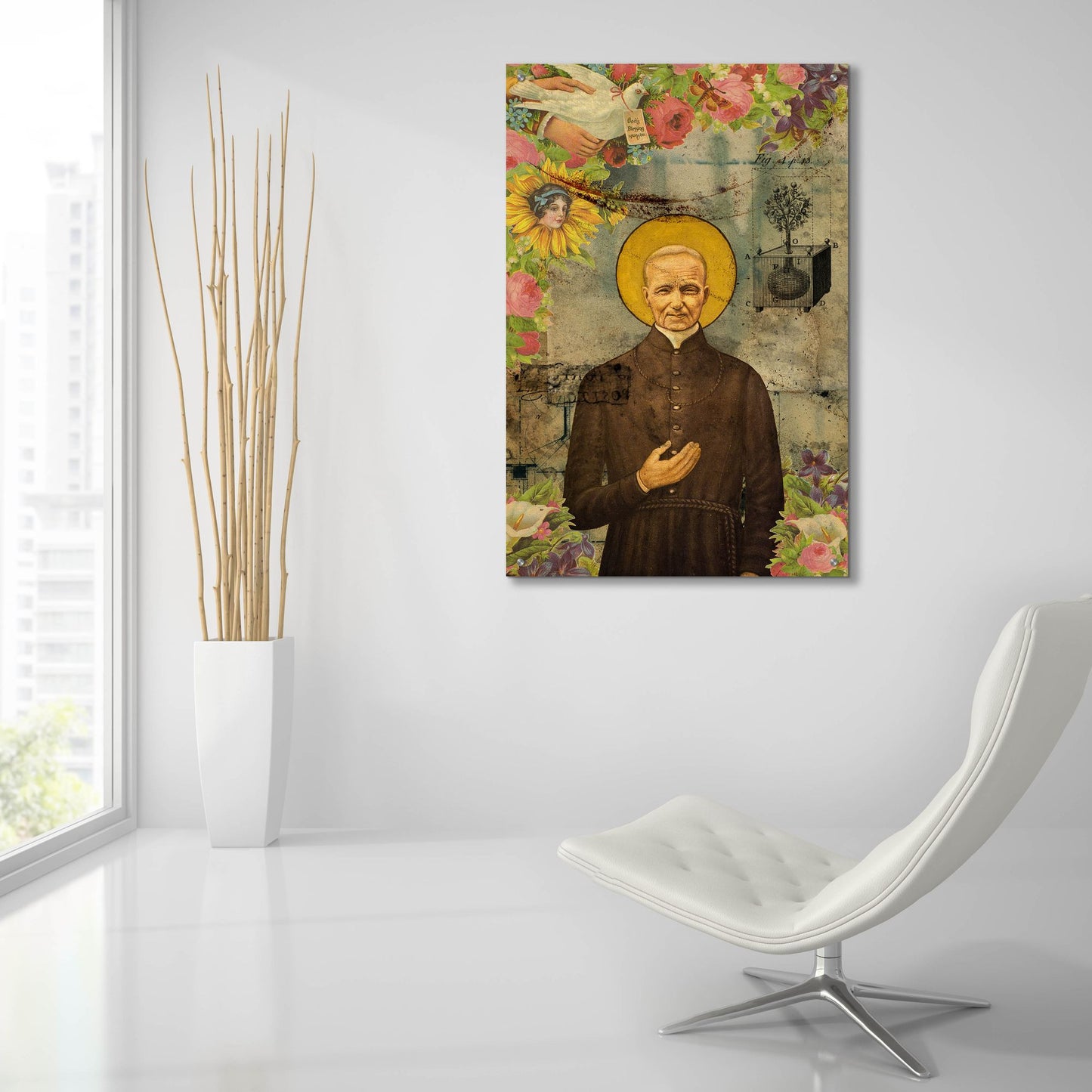 Epic Art 'The Holy Father' by Elo Marc, Acrylic Glass Wall Art,24x36