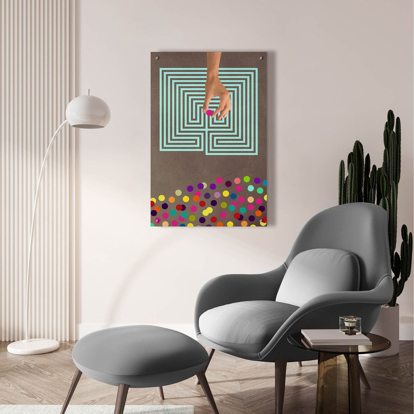 Epic Art 'Labyrinth' by Elo Marc, Acrylic Glass Wall Art,24x36