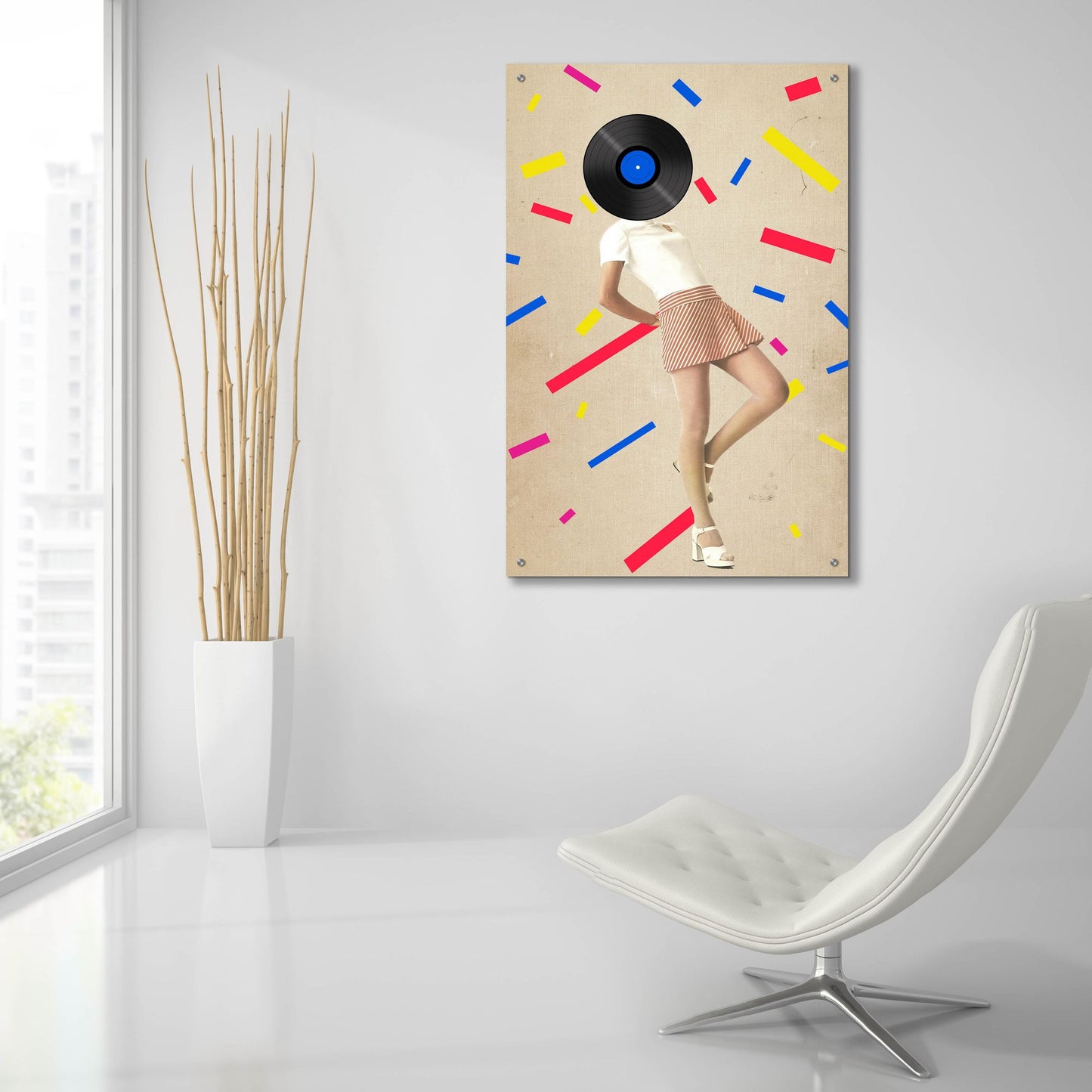 Epic Art 'The Party Never Ends' by Elo Marc, Acrylic Glass Wall Art,24x36