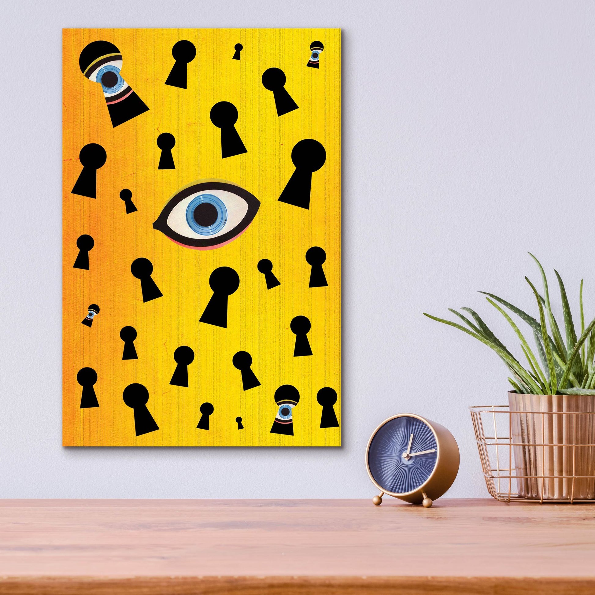 Epic Art 'They Are Watching' by Elo Marc, Acrylic Glass Wall Art,12x16