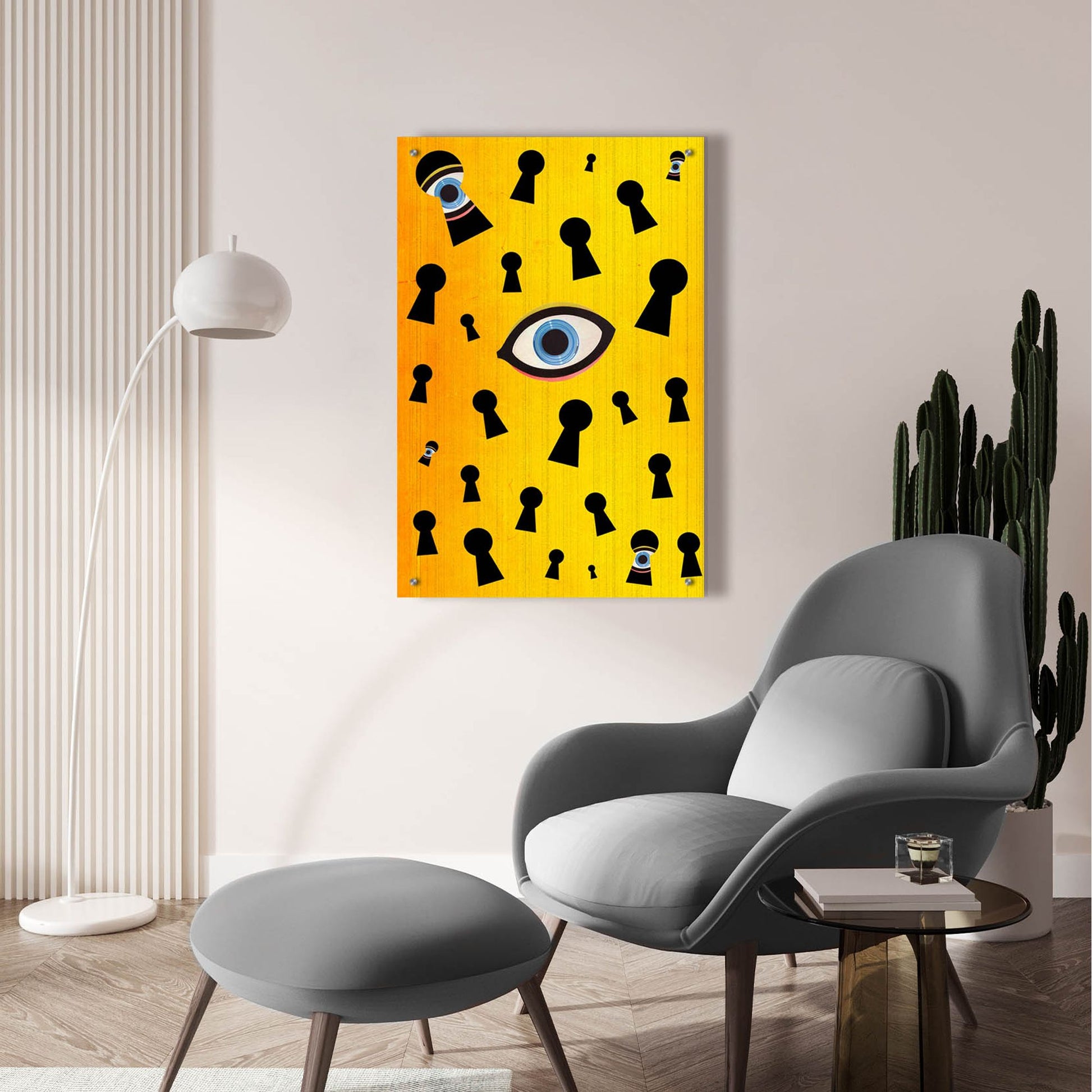 Epic Art 'They Are Watching' by Elo Marc, Acrylic Glass Wall Art,24x36