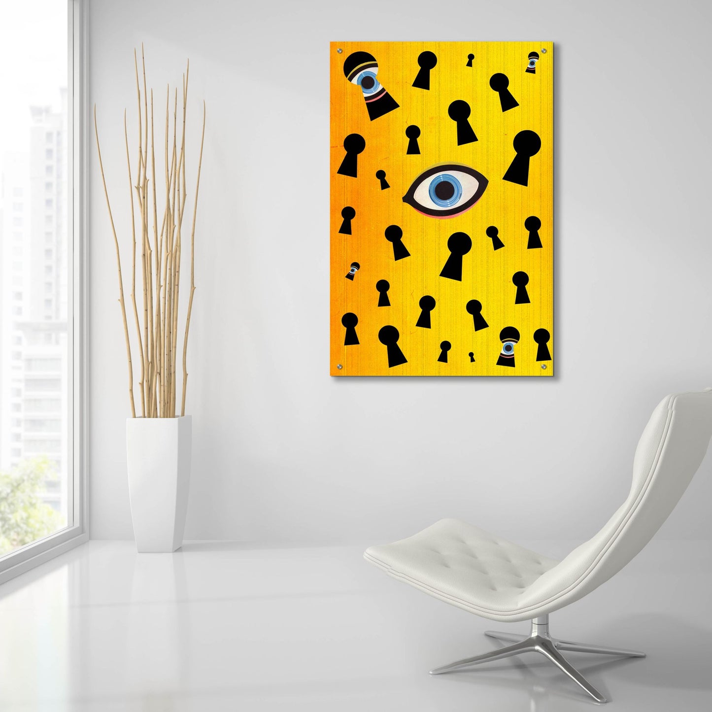 Epic Art 'They Are Watching' by Elo Marc, Acrylic Glass Wall Art,24x36