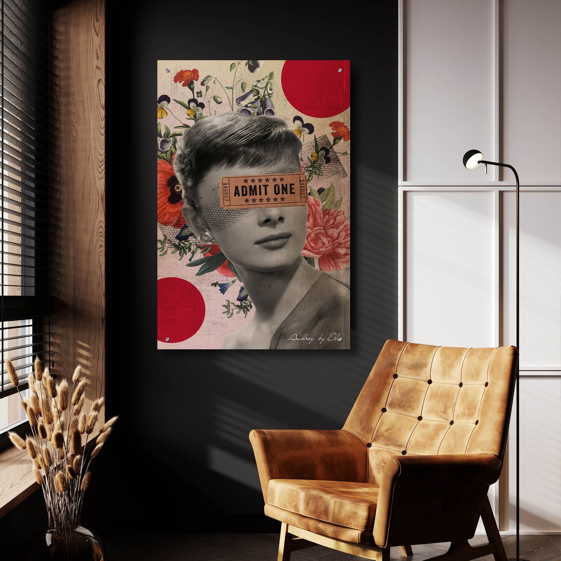 Epic Art 'Audrey' by Elo Marc, Acrylic Glass Wall Art,24x36