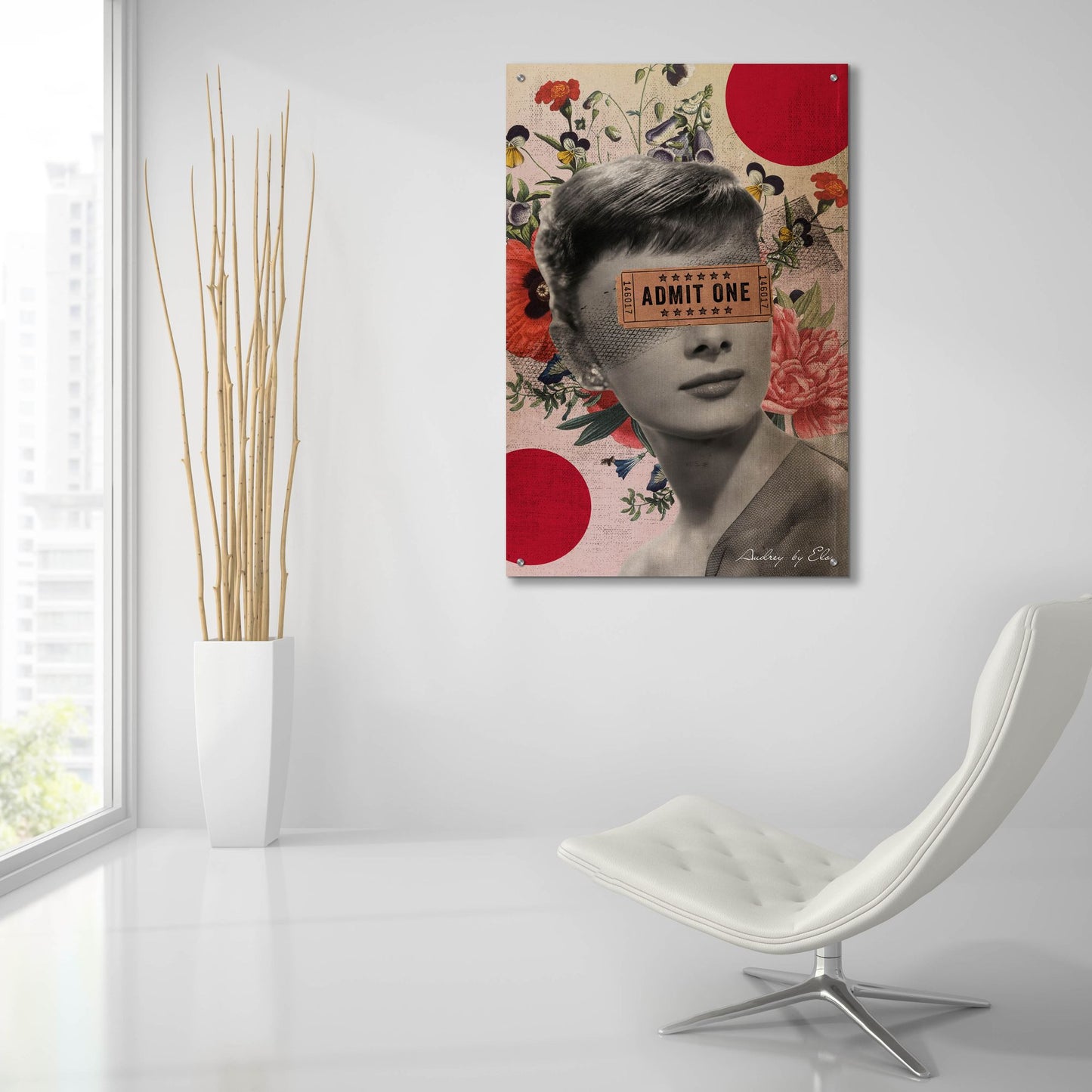 Epic Art 'Audrey' by Elo Marc, Acrylic Glass Wall Art,24x36