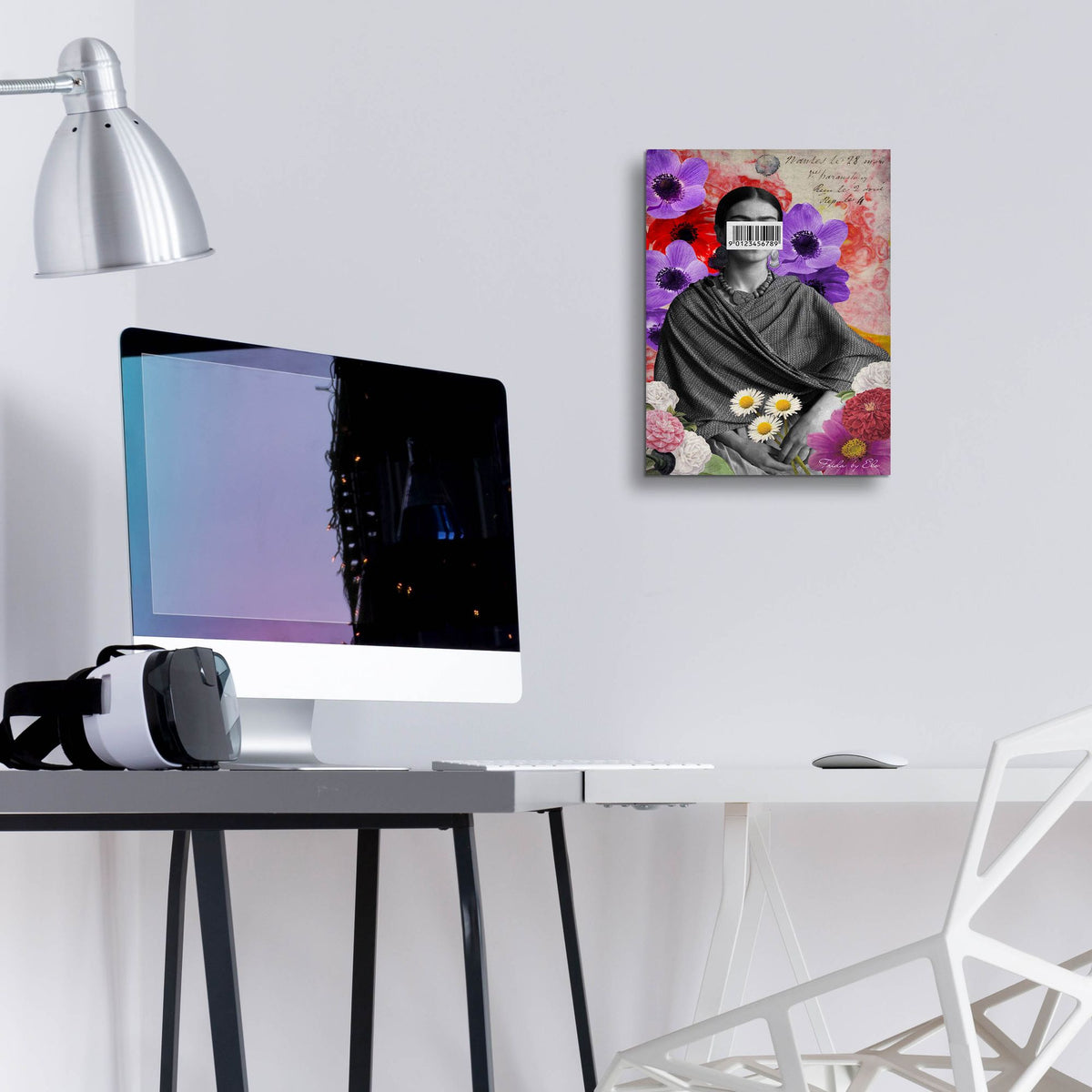Epic Art 'Frida' by Elo Marc, Acrylic Glass Wall Art,12x16
