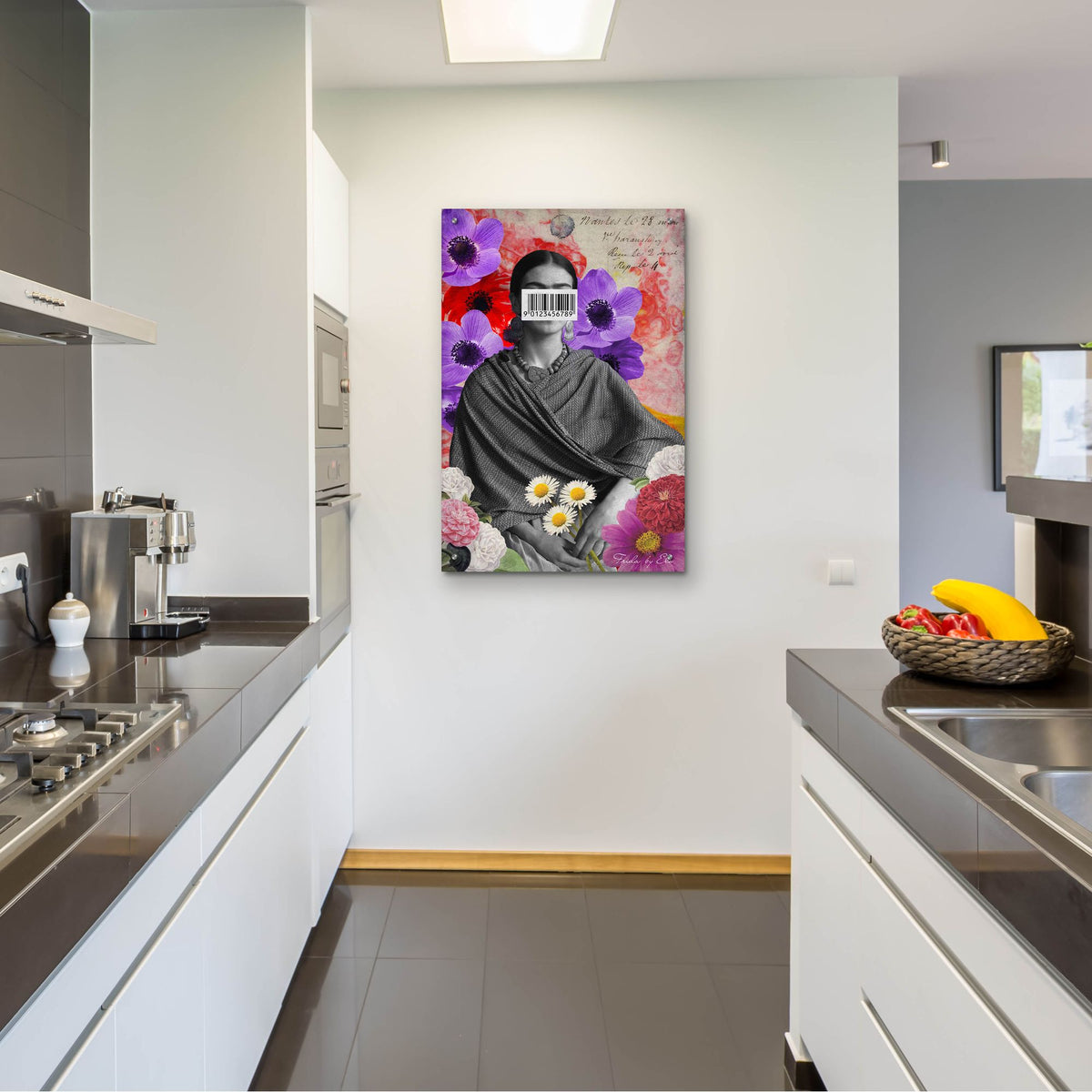 Epic Art 'Frida' by Elo Marc, Acrylic Glass Wall Art,24x36