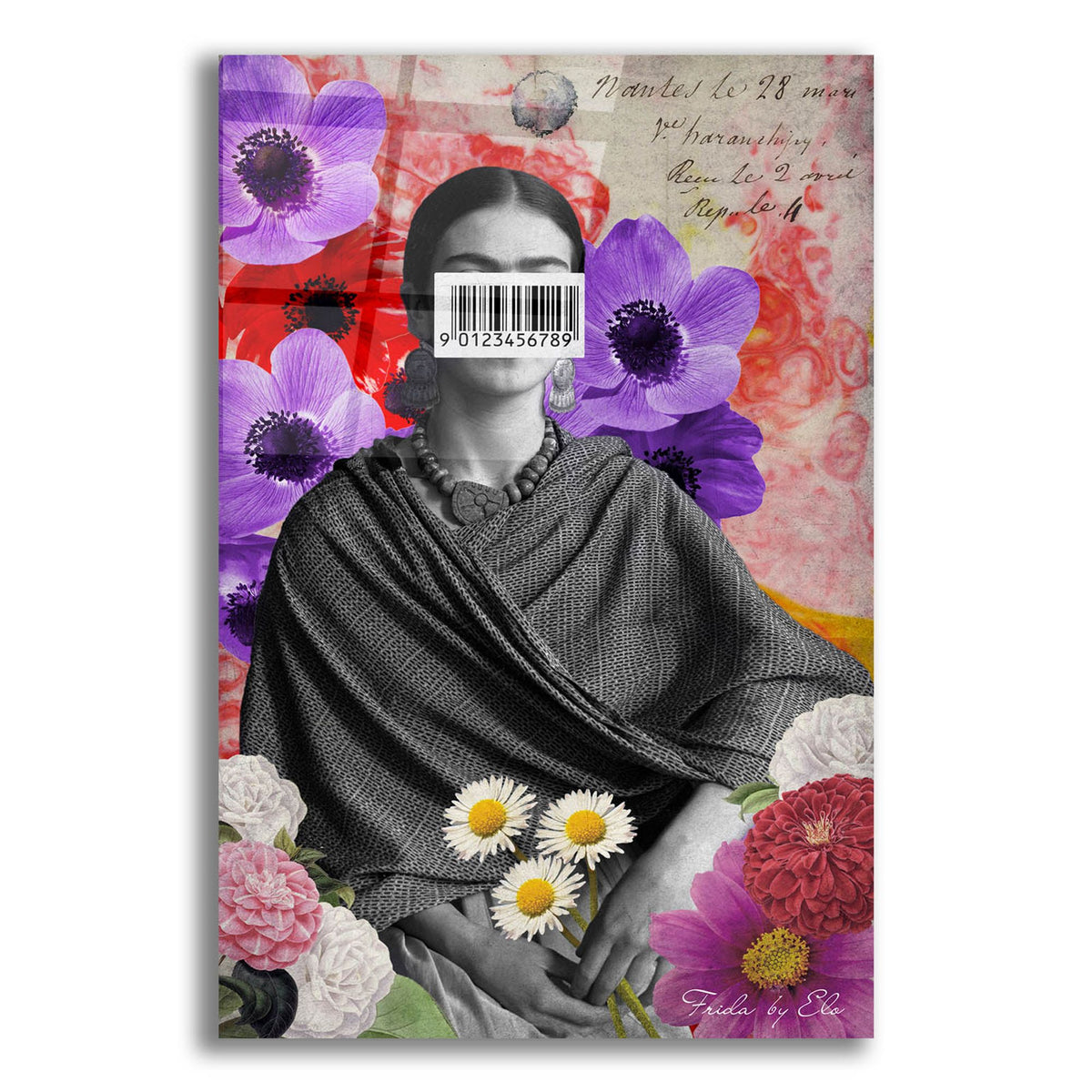 Epic Art 'Frida' by Elo Marc, Acrylic Glass Wall Art