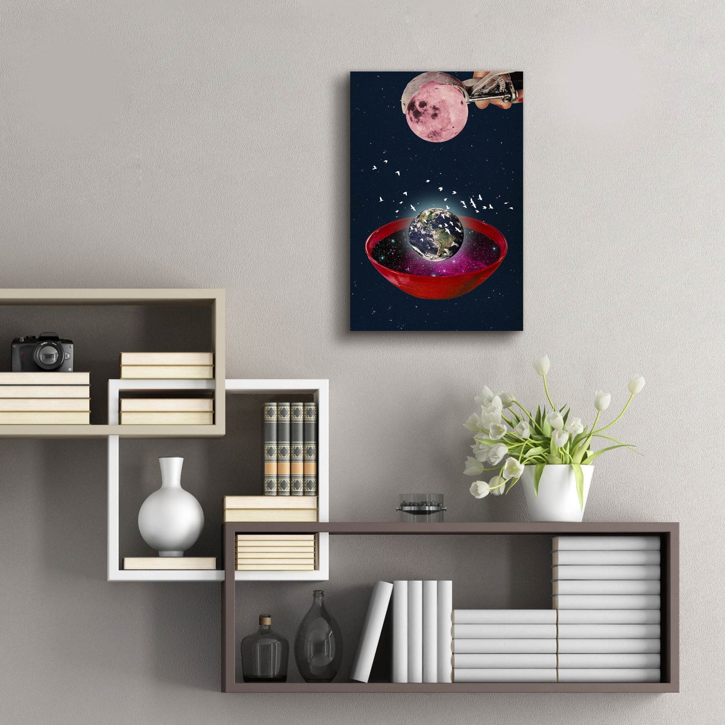 Epic Art 'The Creation of the Universe' by Elo Marc, Acrylic Glass Wall Art,16x24