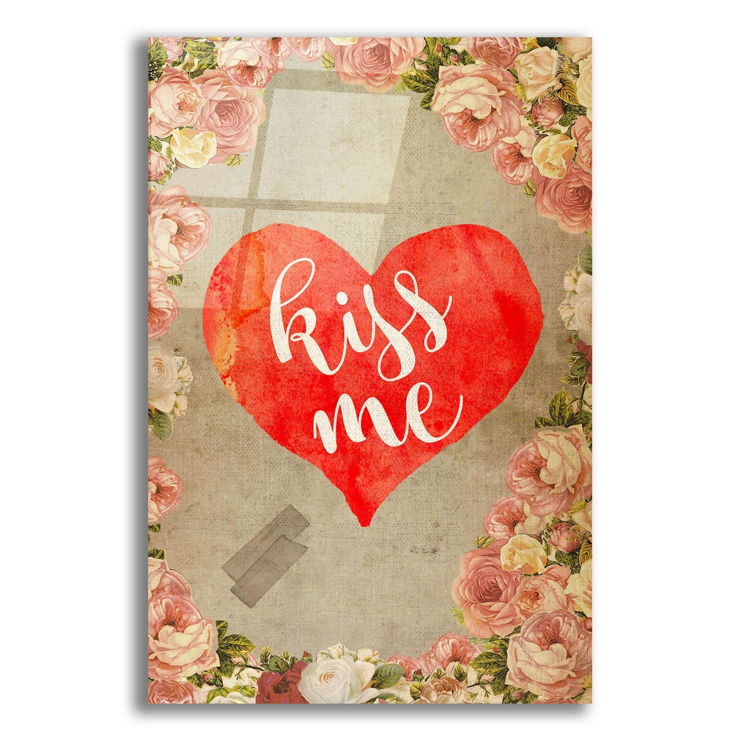 Epic Art 'Kiss Me' by Elo Marc, Acrylic Glass Wall Art,12x16