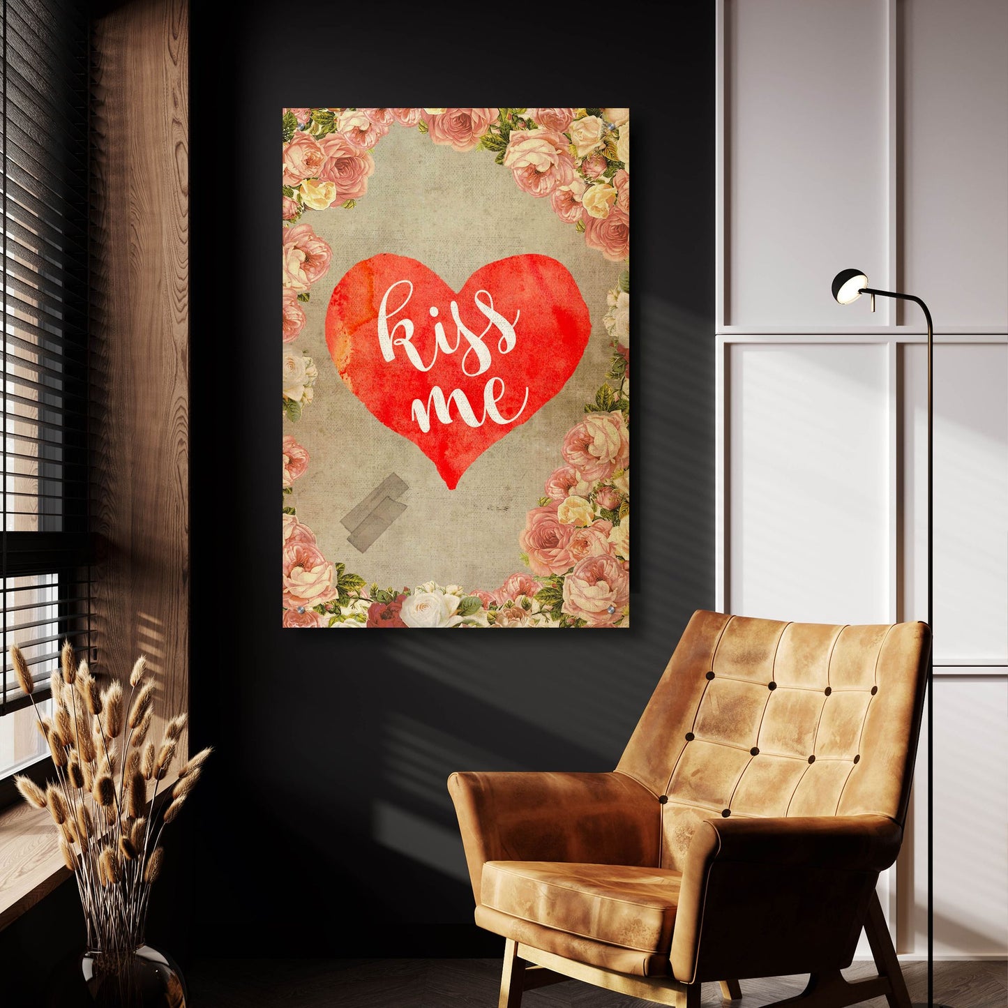 Epic Art 'Kiss Me' by Elo Marc, Acrylic Glass Wall Art,24x36