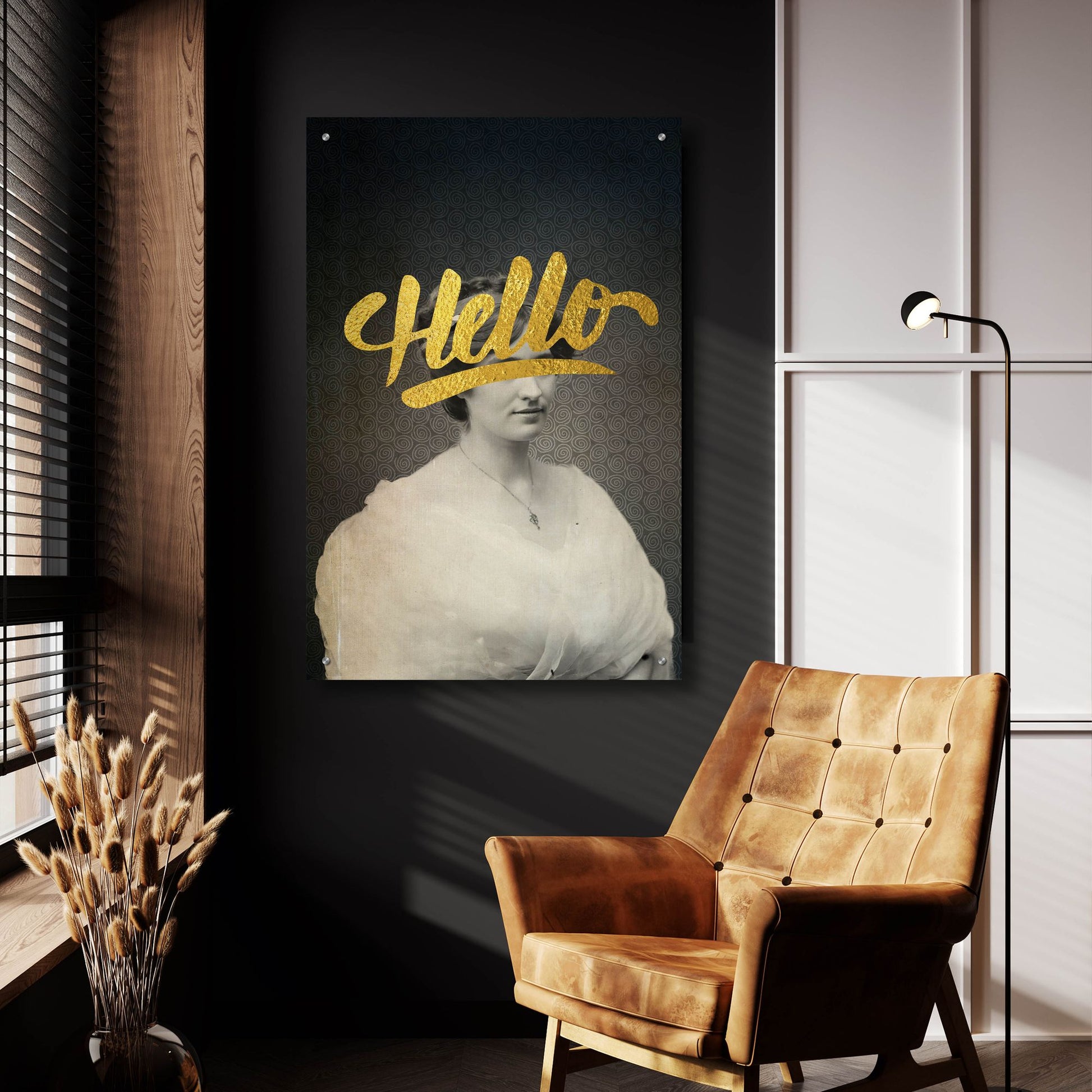 Epic Art 'Hello' by Elo Marc, Acrylic Glass Wall Art,24x36