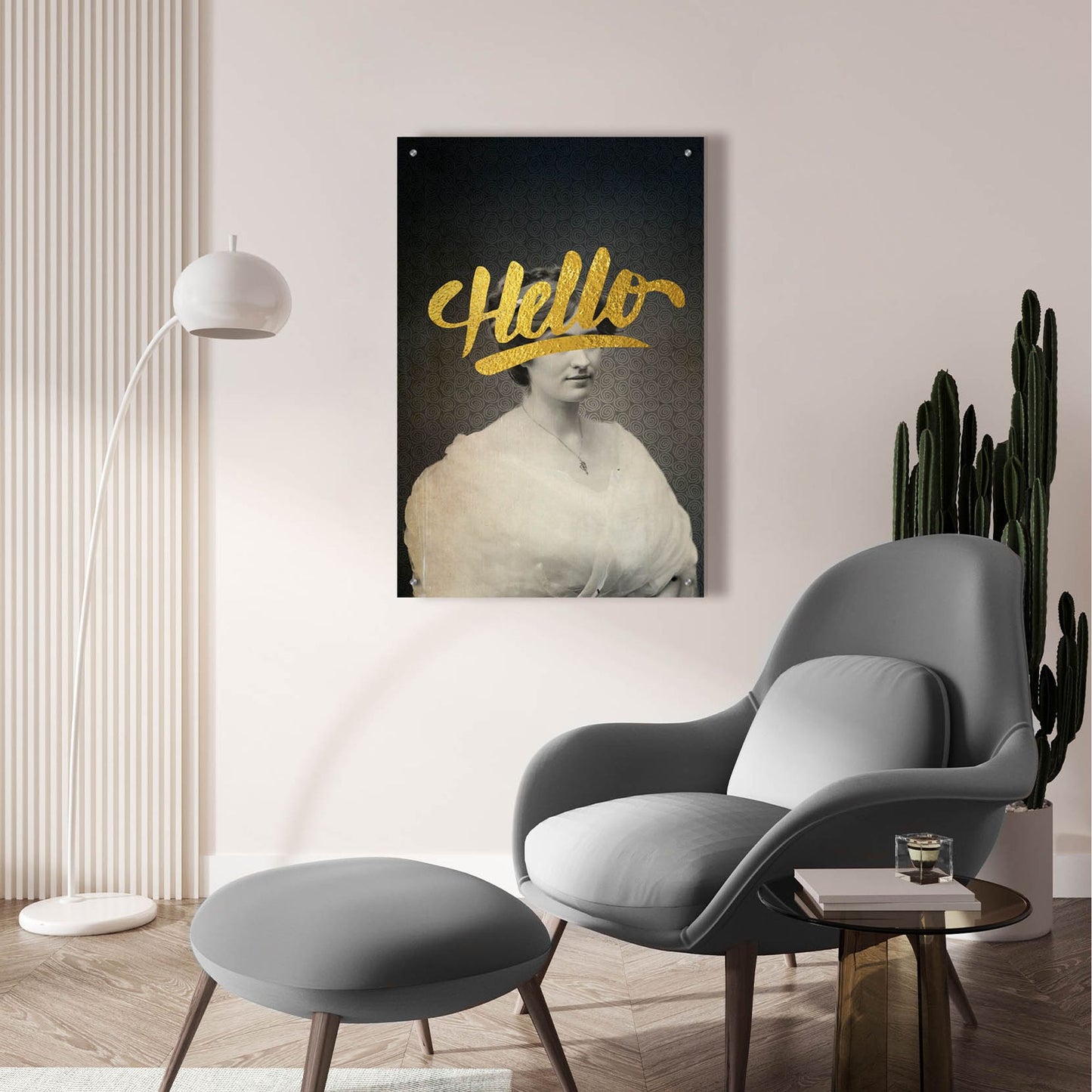 Epic Art 'Hello' by Elo Marc, Acrylic Glass Wall Art,24x36