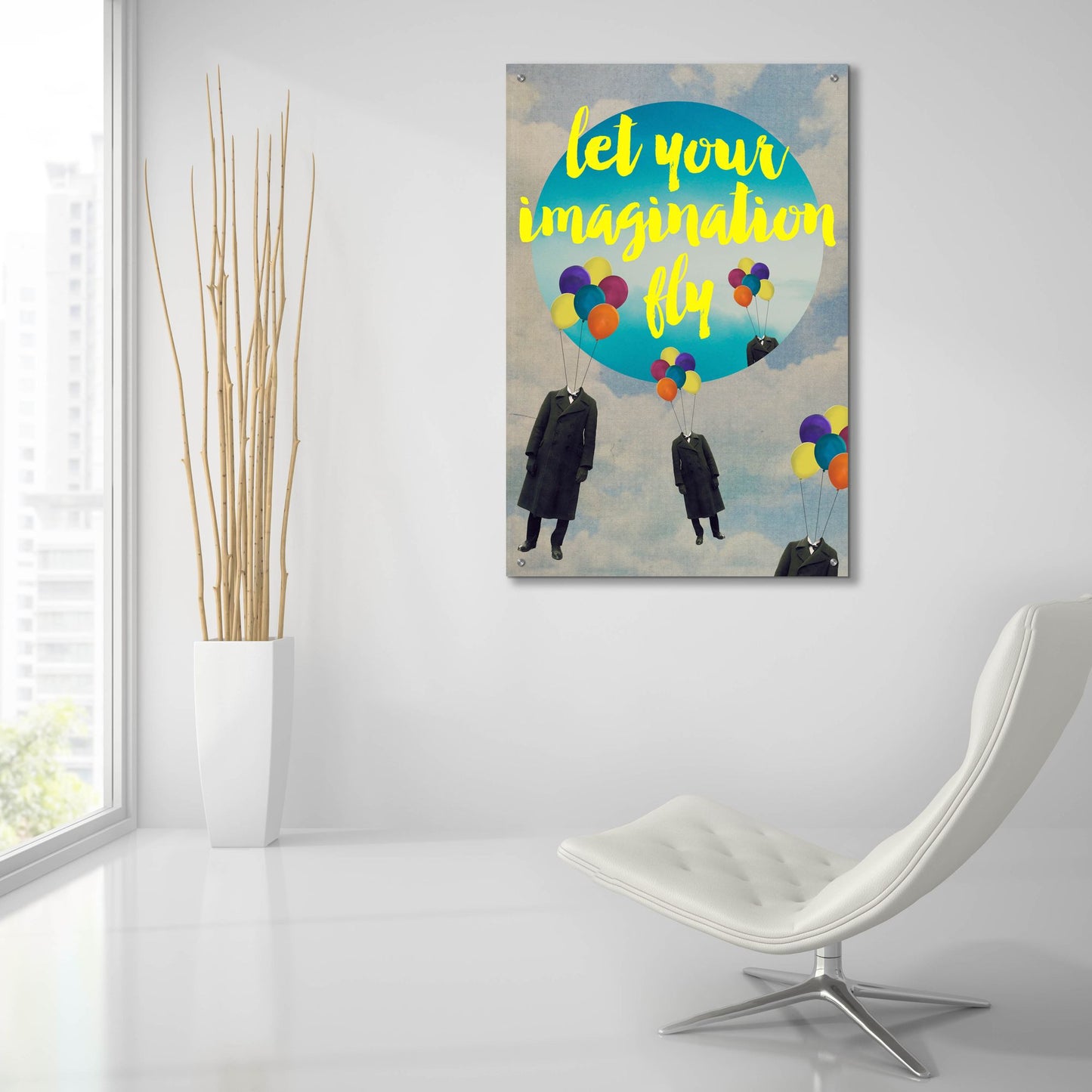 Epic Art 'Let Your Imagination' by Elo Marc, Acrylic Glass Wall Art,24x36